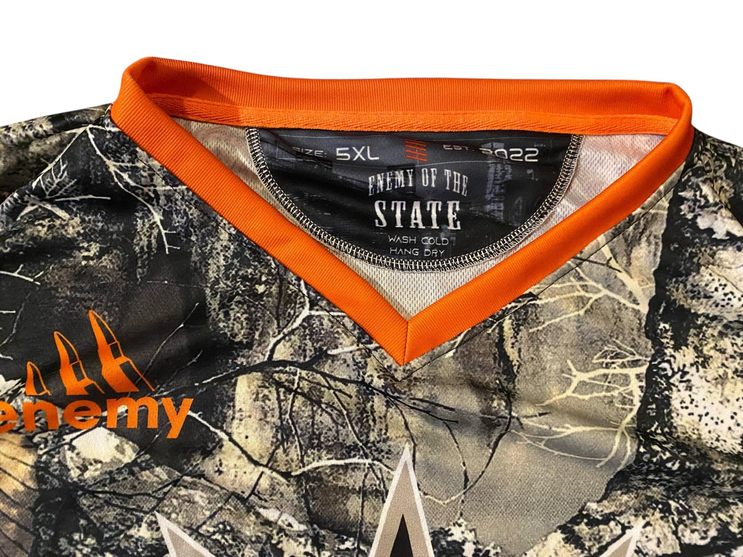 Used ENEMY OF THE STATE Paintball Jersey : size 5XL Paintball Gun from CPXBrosPaintball Buy/Sell/Trade Paintball Markers, New Paintball Guns, Paintball Hoppers, Paintball Masks, and Hormesis Headbands