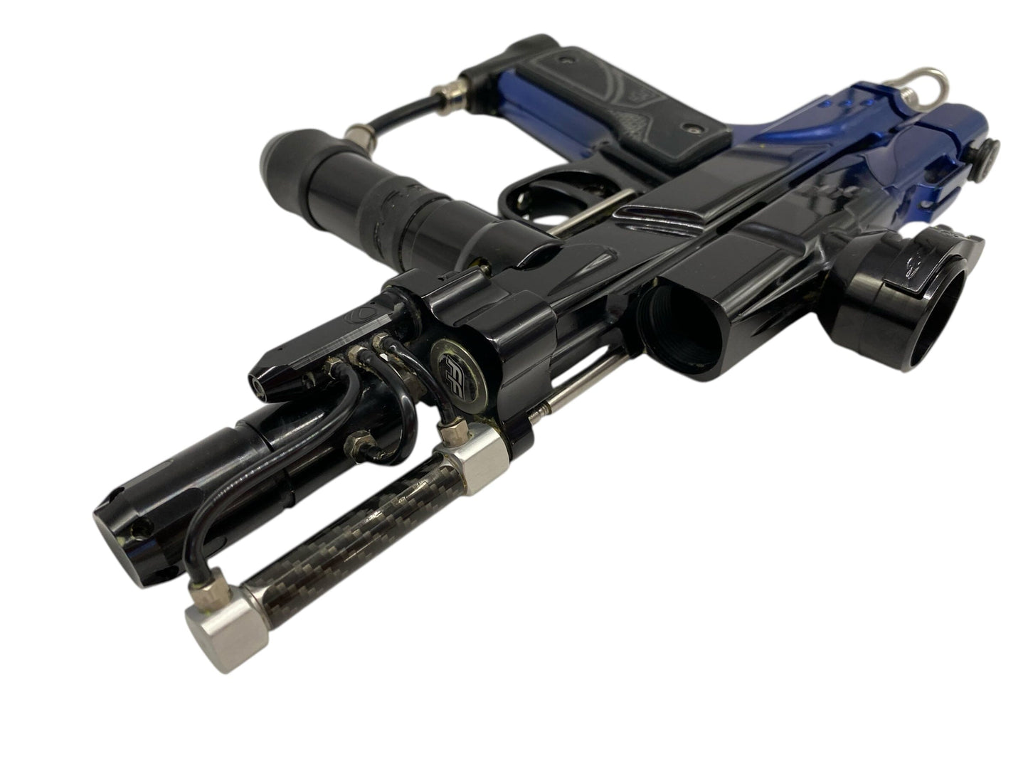 Used Freeflow Dye Rhythm Autococker Paintball Gun Black/Blue Fade Paintball Gun from CPXBrosPaintball Buy/Sell/Trade Paintball Markers, New Paintball Guns, Paintball Hoppers, Paintball Masks, and Hormesis Headbands