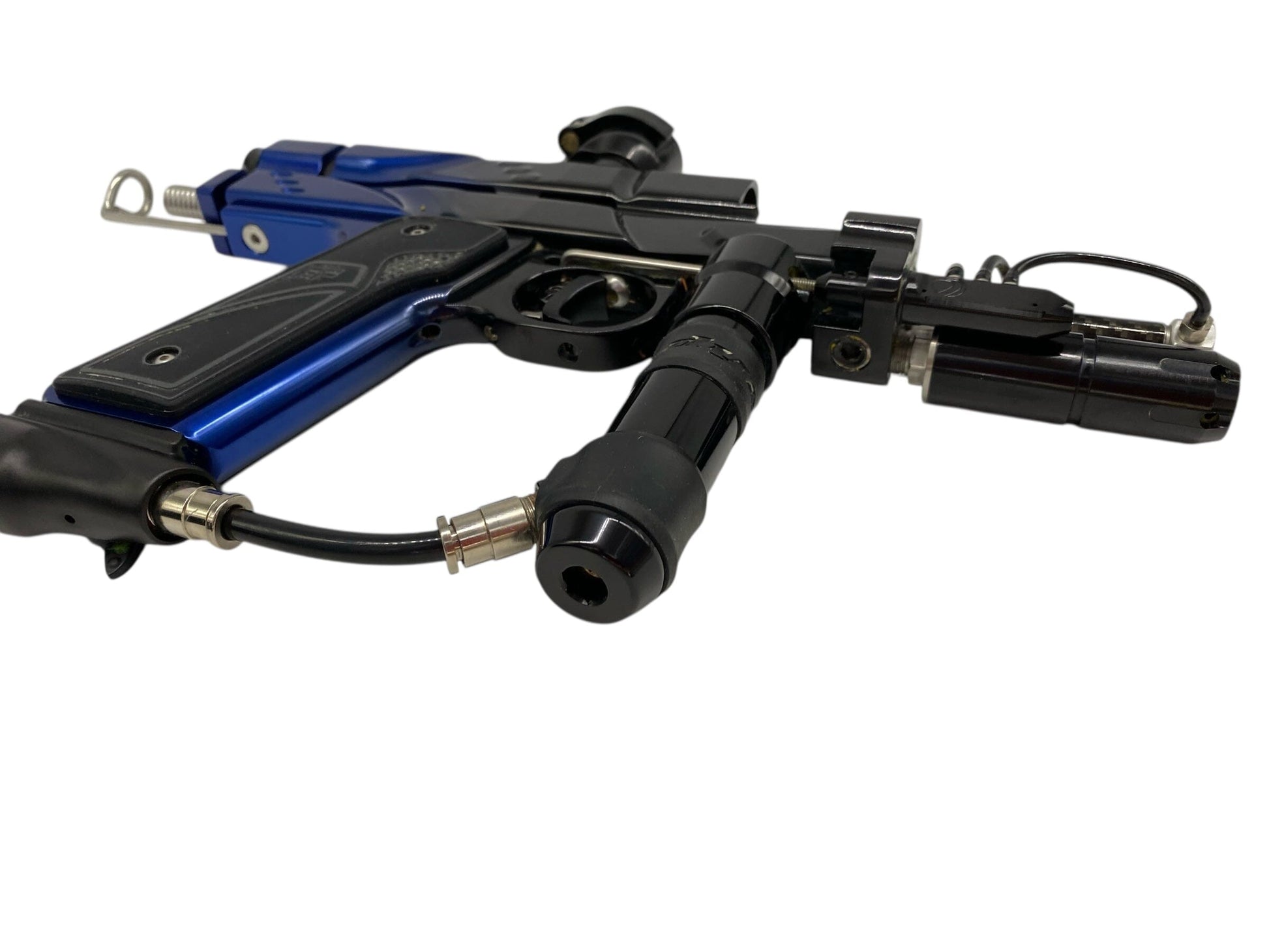 Used Freeflow Dye Rhythm Autococker Paintball Gun Black/Blue Fade Paintball Gun from CPXBrosPaintball Buy/Sell/Trade Paintball Markers, New Paintball Guns, Paintball Hoppers, Paintball Masks, and Hormesis Headbands