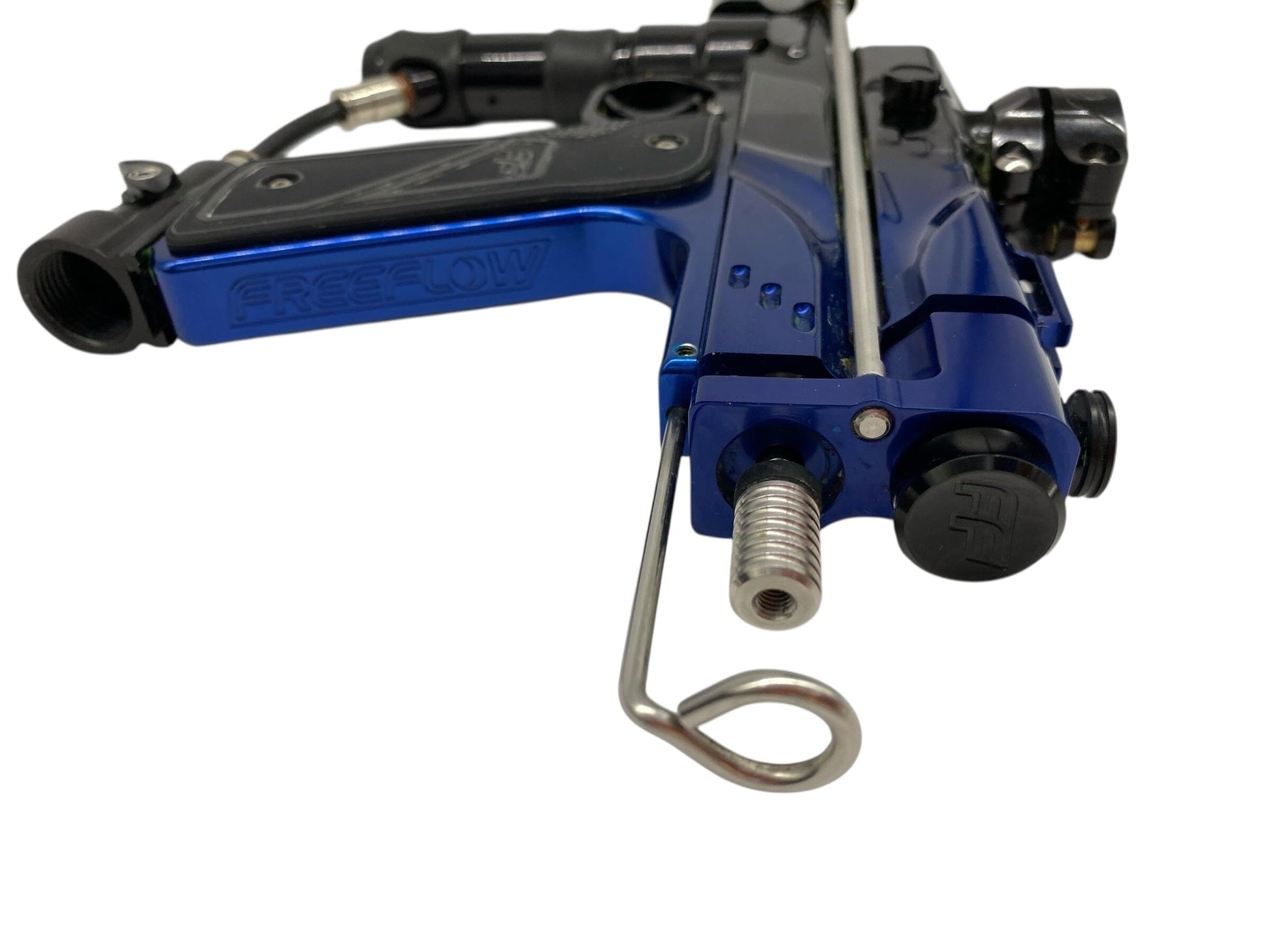 Used Freeflow Dye Rhythm Autococker Paintball Gun Black/Blue Fade Paintball Gun from CPXBrosPaintball Buy/Sell/Trade Paintball Markers, New Paintball Guns, Paintball Hoppers, Paintball Masks, and Hormesis Headbands