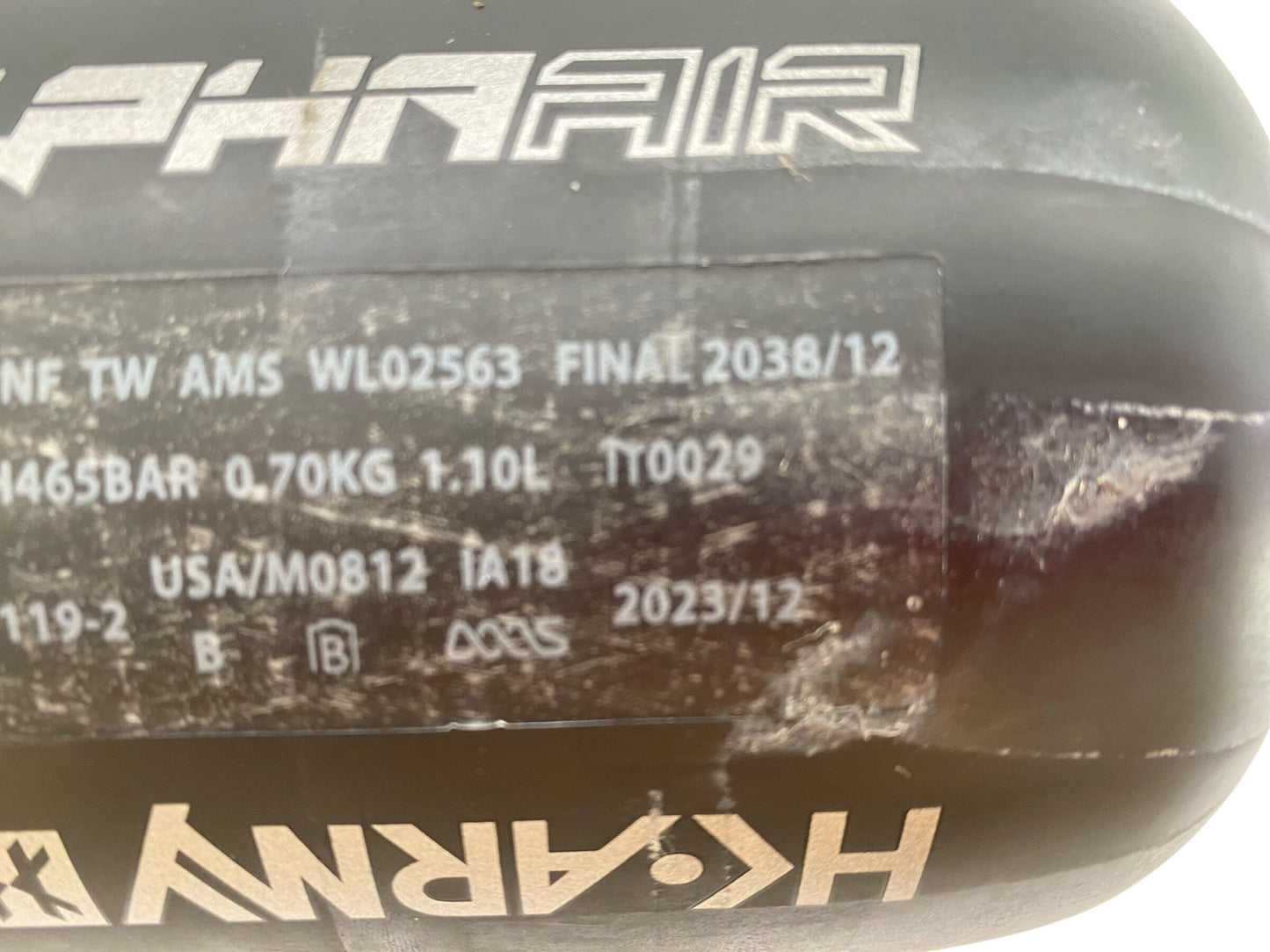 Used Hk Army Alpha Air 68/4500 Paintball Tank Paintball Gun from CPXBrosPaintball Buy/Sell/Trade Paintball Markers, New Paintball Guns, Paintball Hoppers, Paintball Masks, and Hormesis Headbands