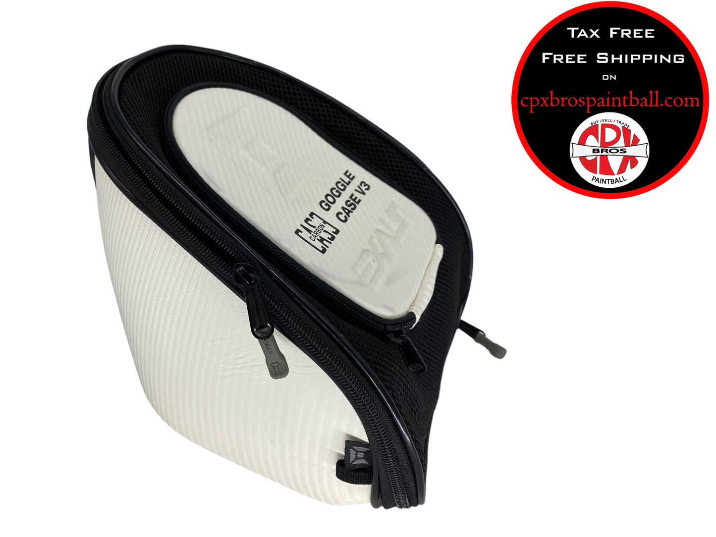 Used HK Army Exo Goggle/Mask Case White Carbon Fiber Paintball Gun from CPXBrosPaintball Buy/Sell/Trade Paintball Markers, Paintball Hoppers, Paintball Masks, and Hormesis Headbands