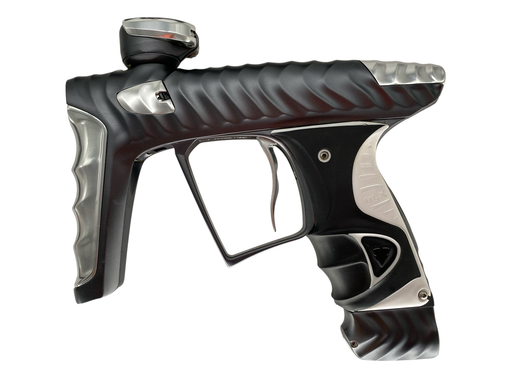 Used Hk Army Luxe X Ripper Paintball Gun Grey/Silver Paintball Gun from CPXBrosPaintball Buy/Sell/Trade Paintball Markers, New Paintball Guns, Paintball Hoppers, Paintball Masks, and Hormesis Headbands