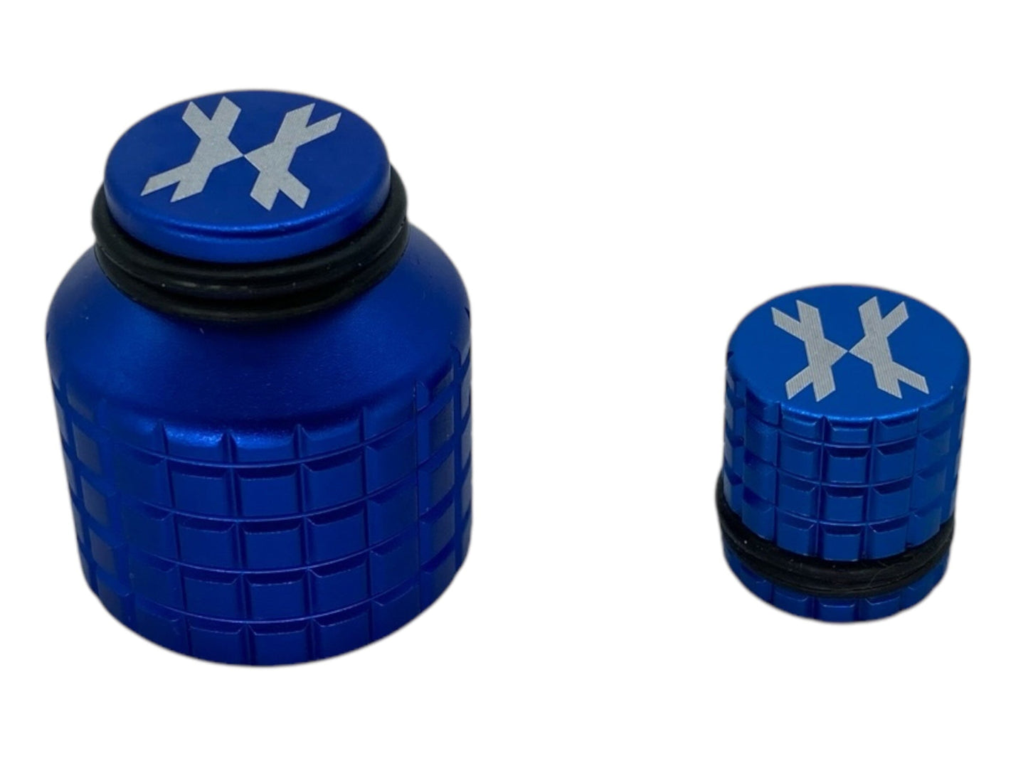 Used HK Army Paintball Tank Thread Saver and Nipple Fill Cover -Blue Paintball Gun from CPXBrosPaintball Buy/Sell/Trade Paintball Markers, New Paintball Guns, Paintball Hoppers, Paintball Masks, and Hormesis Headbands