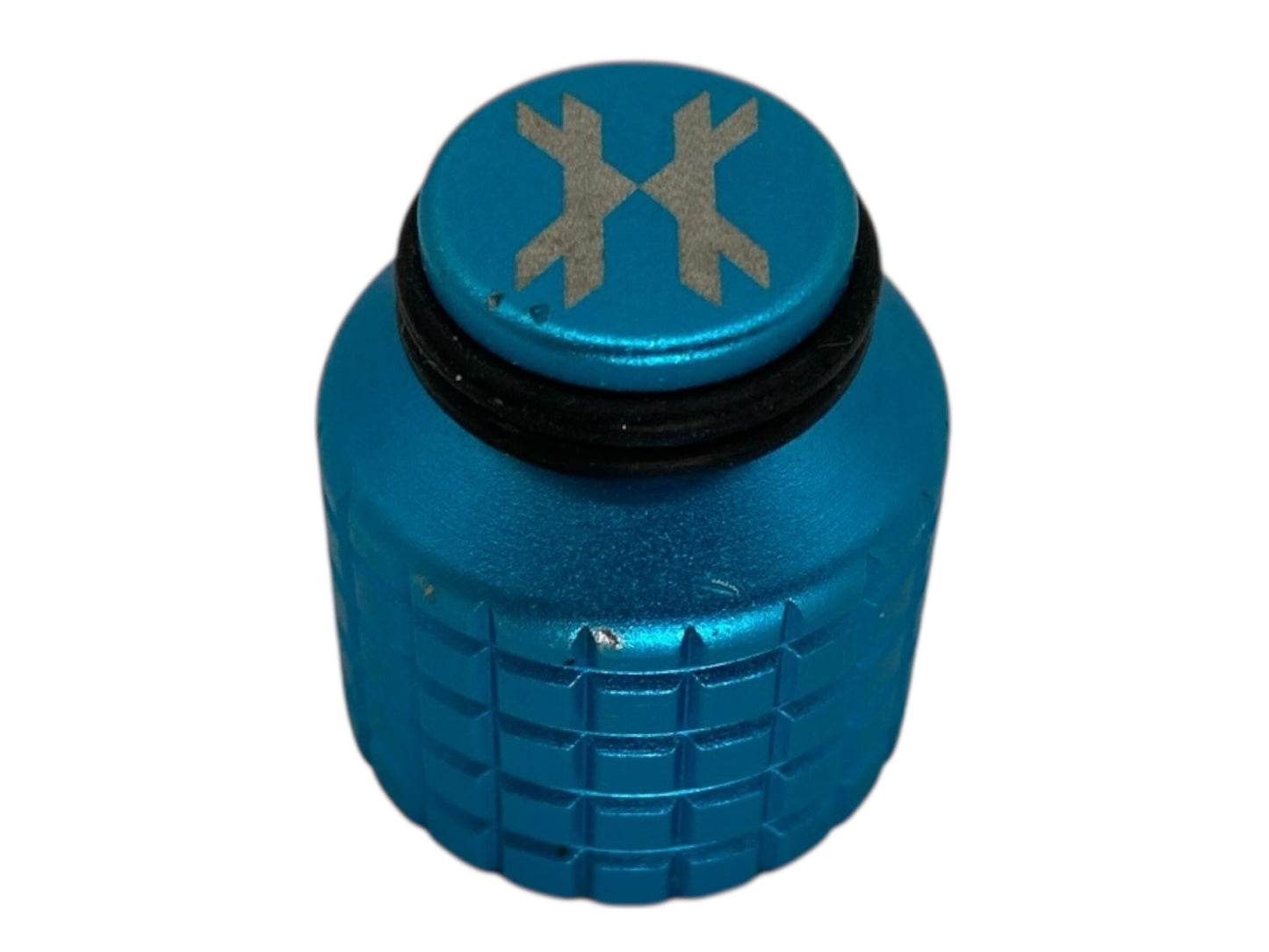 Used HK Army Paintball Tank Thread Saver Cover - Teal Paintball Gun from CPXBrosPaintball Buy/Sell/Trade Paintball Markers, New Paintball Guns, Paintball Hoppers, Paintball Masks, and Hormesis Headbands