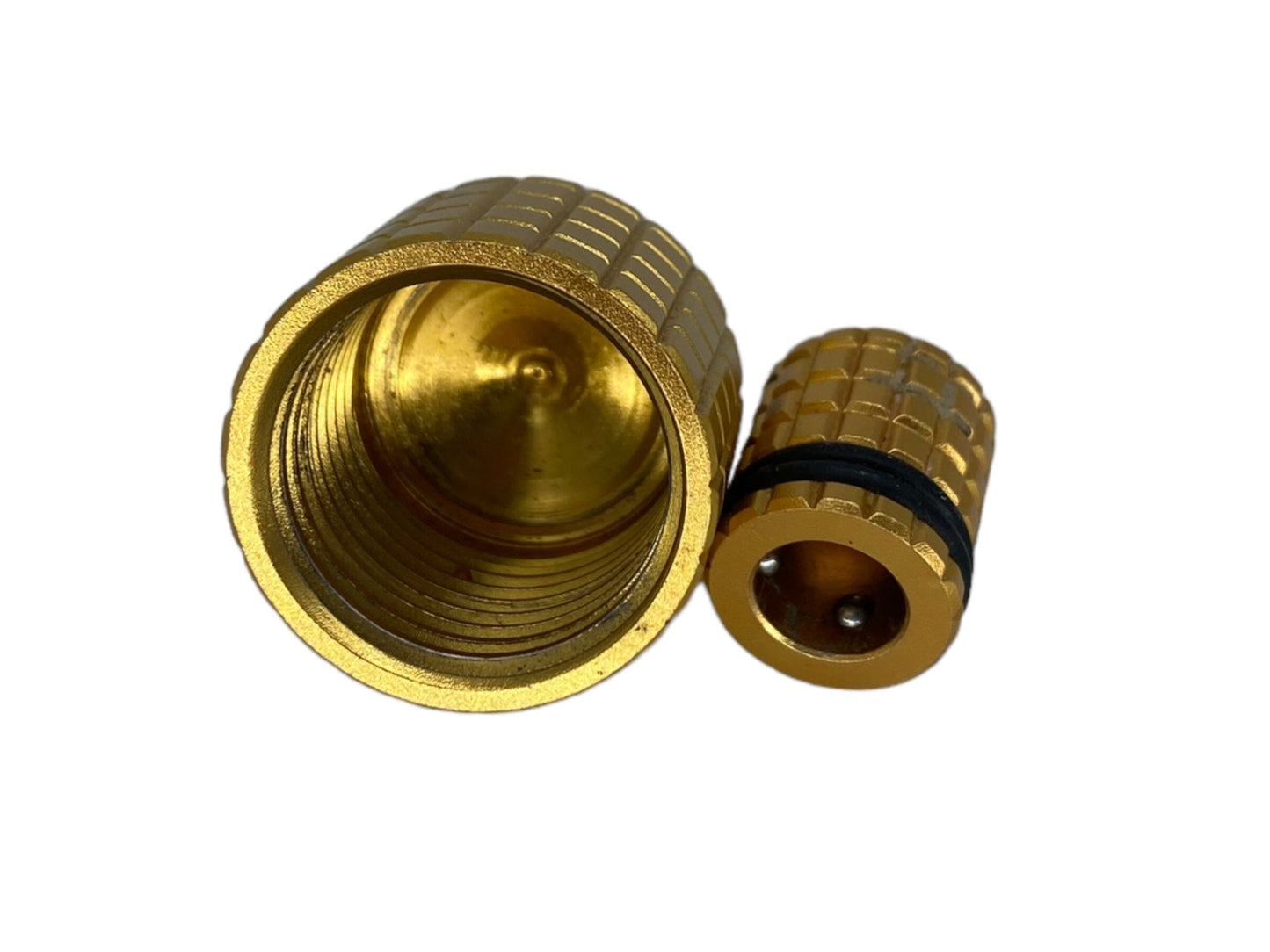 Used HK Army Tank Regulator Thread Saver Combo Set - Gold Paintball Gun from CPXBrosPaintball Buy/Sell/Trade Paintball Markers, New Paintball Guns, Paintball Hoppers, Paintball Masks, and Hormesis Headbands