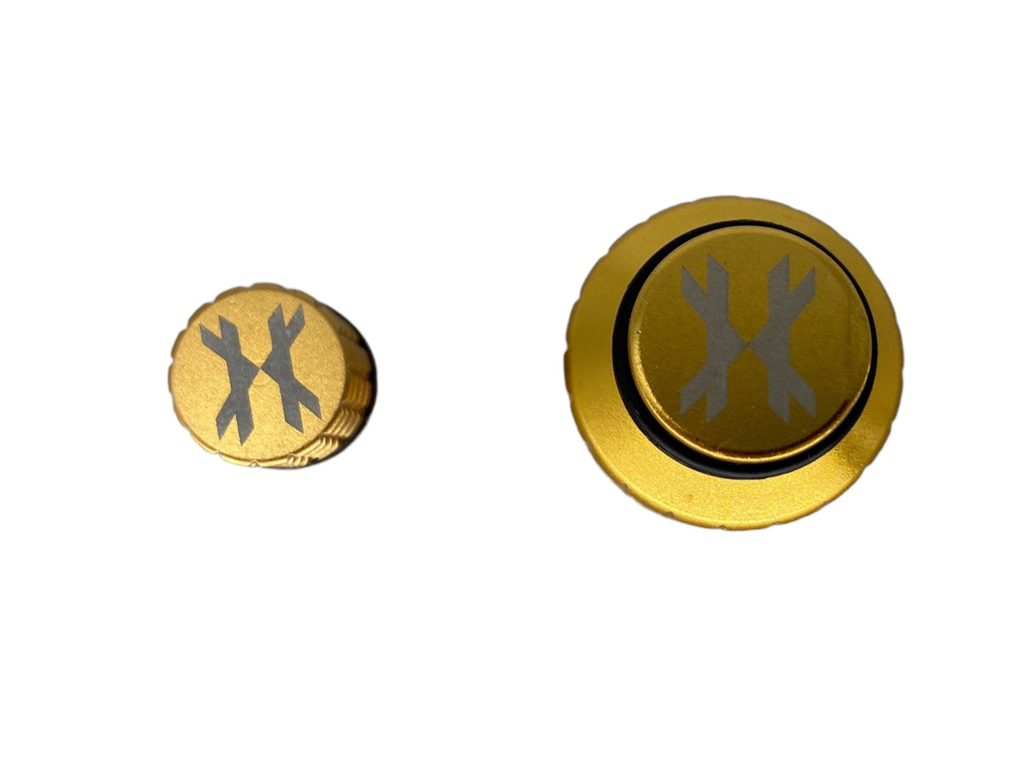 Used HK Army Tank Regulator Thread Saver Combo Set - Gold Paintball Gun from CPXBrosPaintball Buy/Sell/Trade Paintball Markers, New Paintball Guns, Paintball Hoppers, Paintball Masks, and Hormesis Headbands