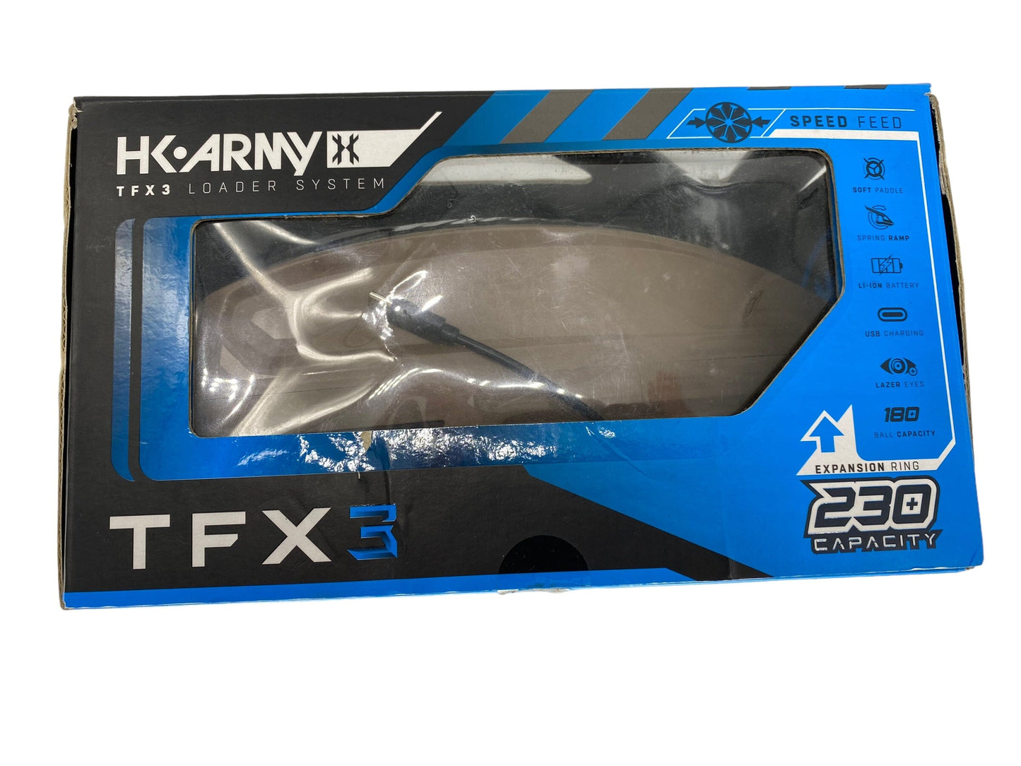 Used Hk Army TFX 3 Paintball Hopper Loader Paintball Gun from CPXBrosPaintball Buy/Sell/Trade Paintball Markers, New Paintball Guns, Paintball Hoppers, Paintball Masks, and Hormesis Headbands