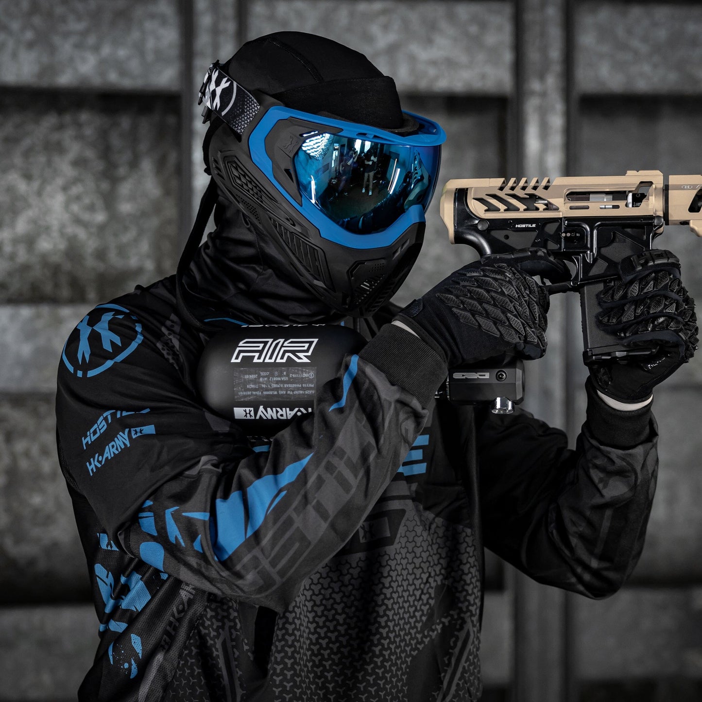 Used Hostile - Proline Jersey - Blue Paintball Gun from HK Army Clothing Buy/Sell/Trade Paintball Markers, New Paintball Guns, Paintball Hoppers, Paintball Masks, and Hormesis Headbands