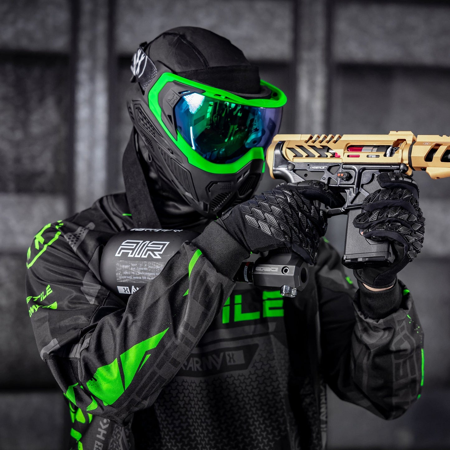 Used Hostile - Proline Jersey - Green Paintball Gun from HK Army Clothing Buy/Sell/Trade Paintball Markers, New Paintball Guns, Paintball Hoppers, Paintball Masks, and Hormesis Headbands