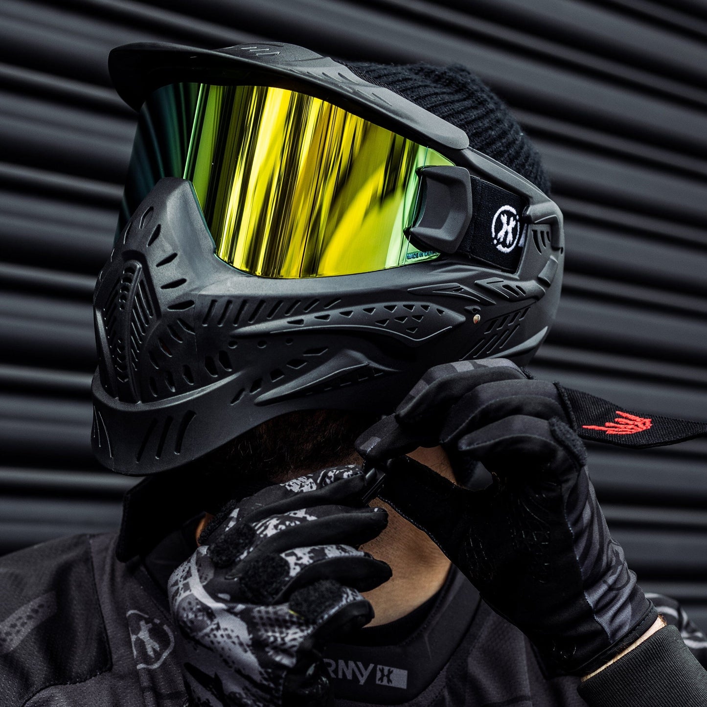 Used HSTL Goggle - Black w/ Gold Thermal Lens Paintball Gun from HK Army Clothing Buy/Sell/Trade Paintball Markers, New Paintball Guns, Paintball Hoppers, Paintball Masks, and Hormesis Headbands