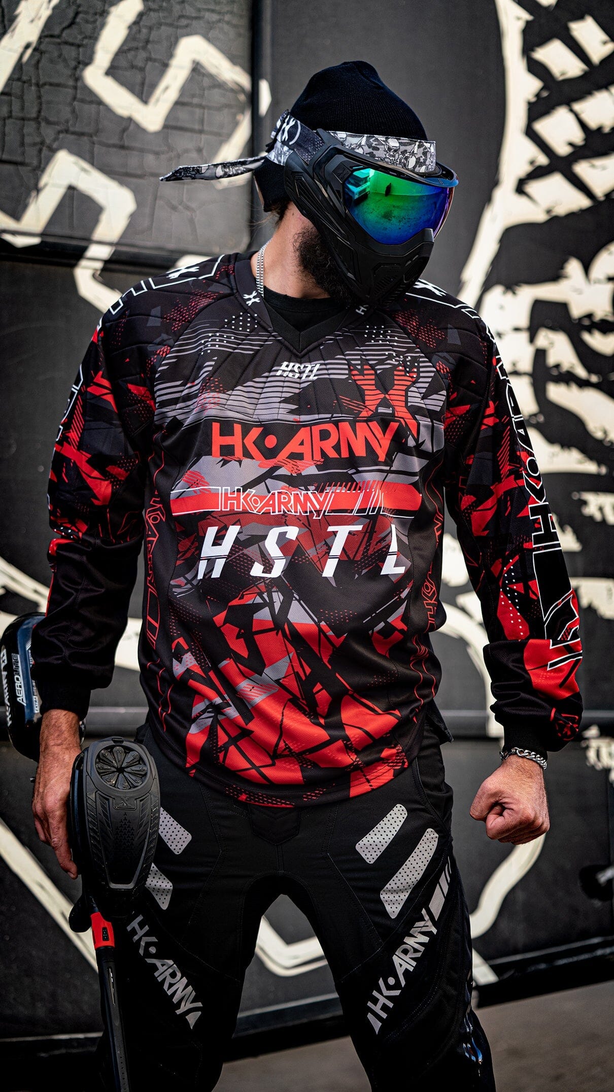 Used HSTL Line Jersey - Lava - Red/Black Paintball Gun from HK Army Clothing Buy/Sell/Trade Paintball Markers, New Paintball Guns, Paintball Hoppers, Paintball Masks, and Hormesis Headbands