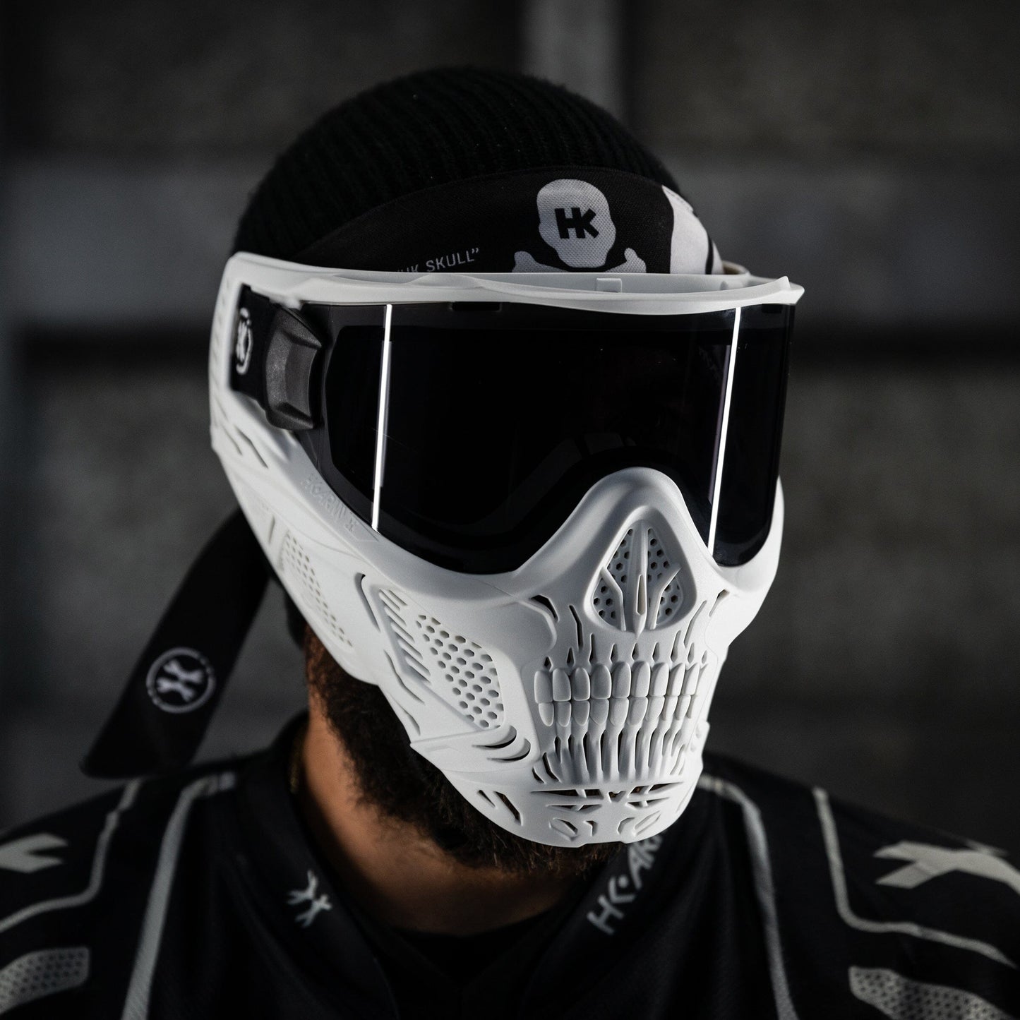 Used HSTL Skull Goggle "Ghost" - White w/ Smoke Lens Paintball Gun from HK Army Clothing Buy/Sell/Trade Paintball Markers, New Paintball Guns, Paintball Hoppers, Paintball Masks, and Hormesis Headbands