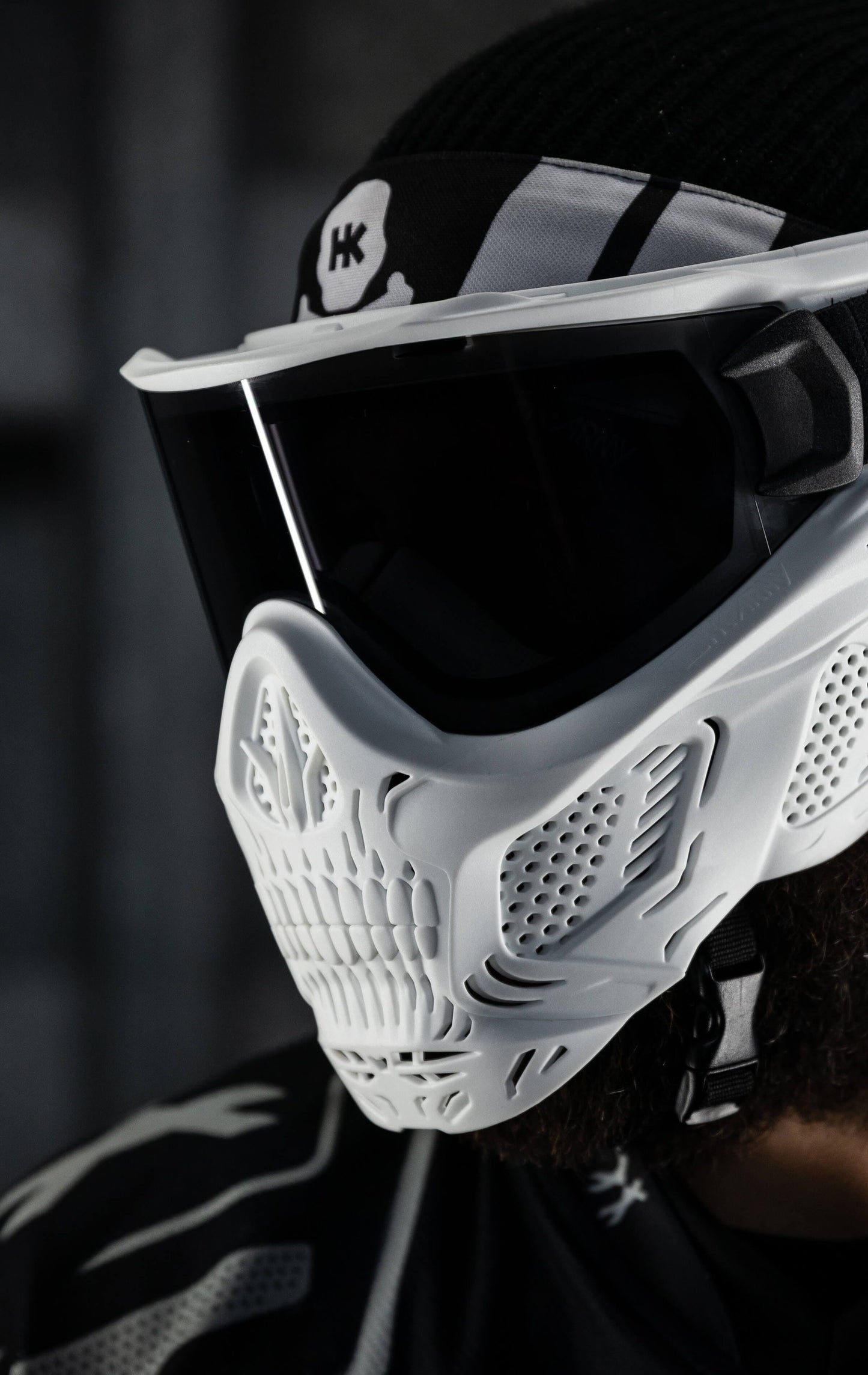 Used HSTL Skull Goggle "Ghost" - White w/ Smoke Lens Paintball Gun from HK Army Clothing Buy/Sell/Trade Paintball Markers, New Paintball Guns, Paintball Hoppers, Paintball Masks, and Hormesis Headbands