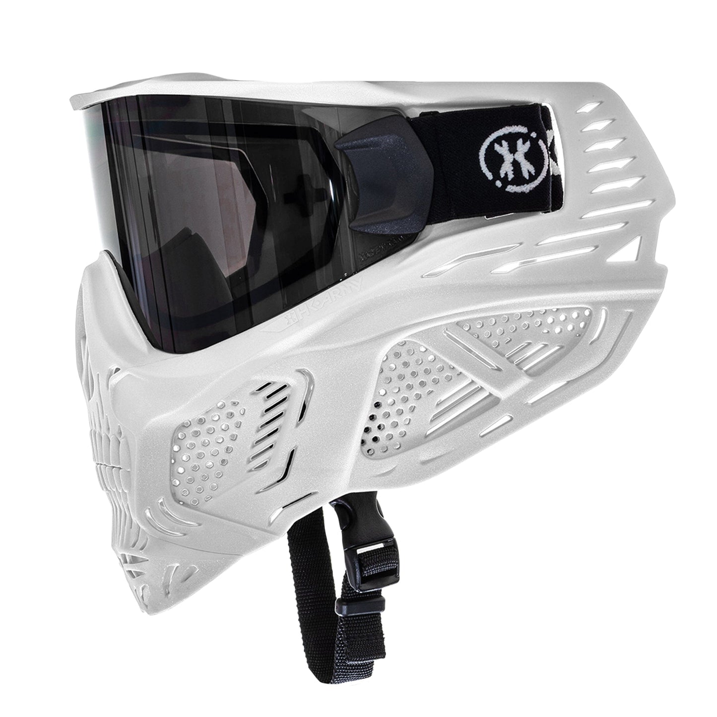 Used HSTL Skull Goggle "Ghost" - White w/ Smoke Lens Paintball Gun from HK Army Clothing Buy/Sell/Trade Paintball Markers, New Paintball Guns, Paintball Hoppers, Paintball Masks, and Hormesis Headbands
