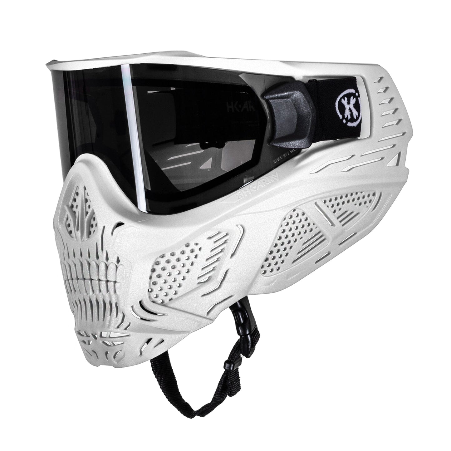 Used HSTL Skull Goggle "Ghost" - White w/ Smoke Lens Paintball Gun from HK Army Clothing Buy/Sell/Trade Paintball Markers, New Paintball Guns, Paintball Hoppers, Paintball Masks, and Hormesis Headbands