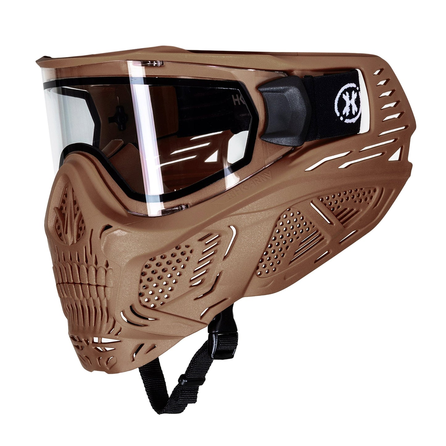 Used HSTL Skull Goggle - Tan w/ Clear Lens Paintball Gun from HK Army Clothing Buy/Sell/Trade Paintball Markers, New Paintball Guns, Paintball Hoppers, Paintball Masks, and Hormesis Headbands