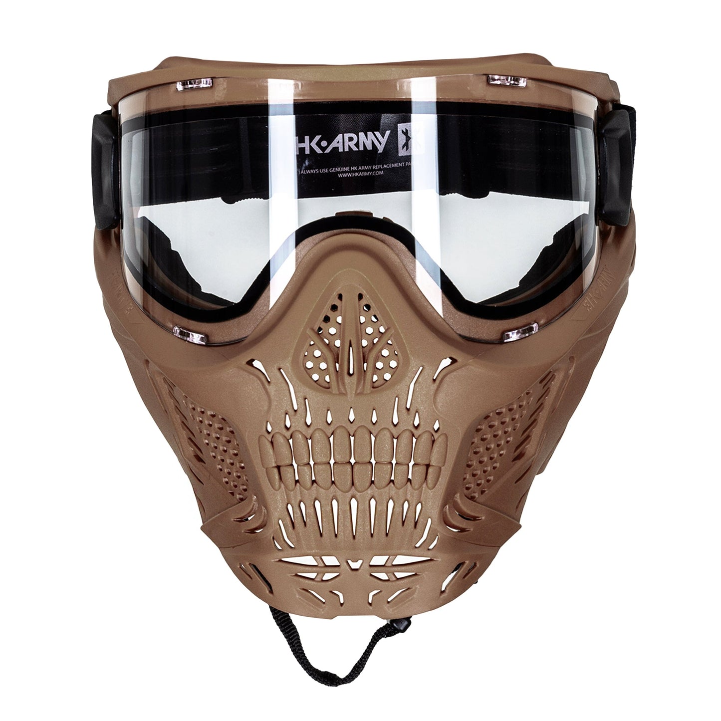 Used HSTL Skull Goggle - Tan w/ Clear Lens Paintball Gun from HK Army Clothing Buy/Sell/Trade Paintball Markers, New Paintball Guns, Paintball Hoppers, Paintball Masks, and Hormesis Headbands