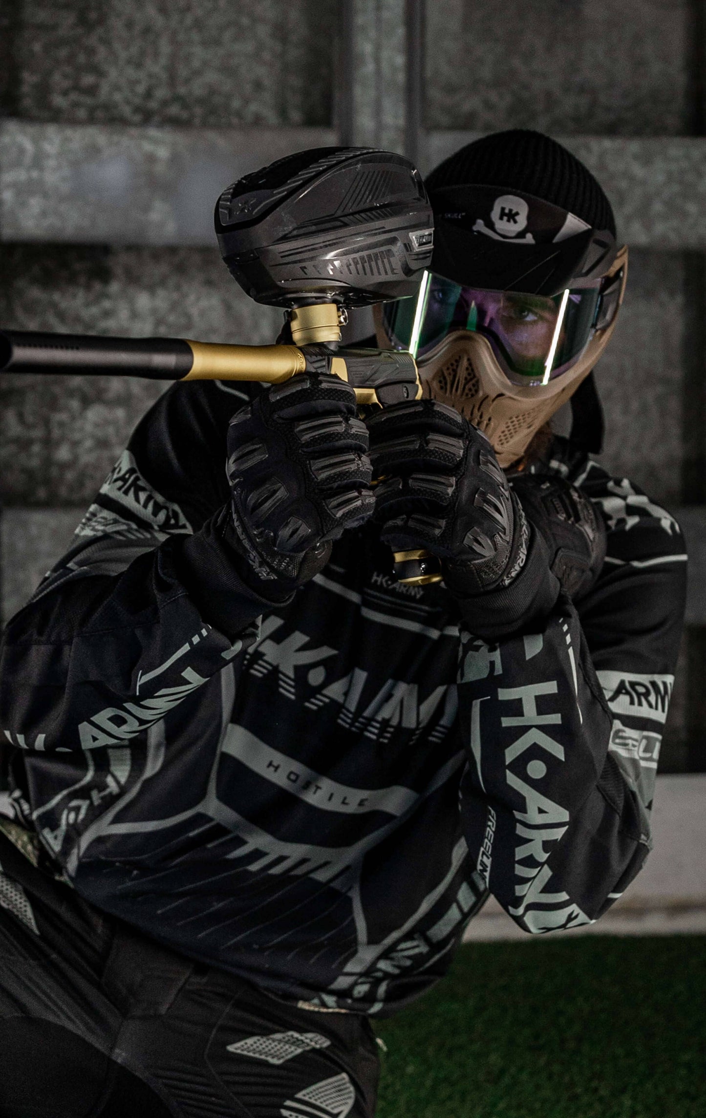 Used HSTL Skull Goggle - Tan w/ Clear Lens Paintball Gun from HK Army Clothing Buy/Sell/Trade Paintball Markers, New Paintball Guns, Paintball Hoppers, Paintball Masks, and Hormesis Headbands