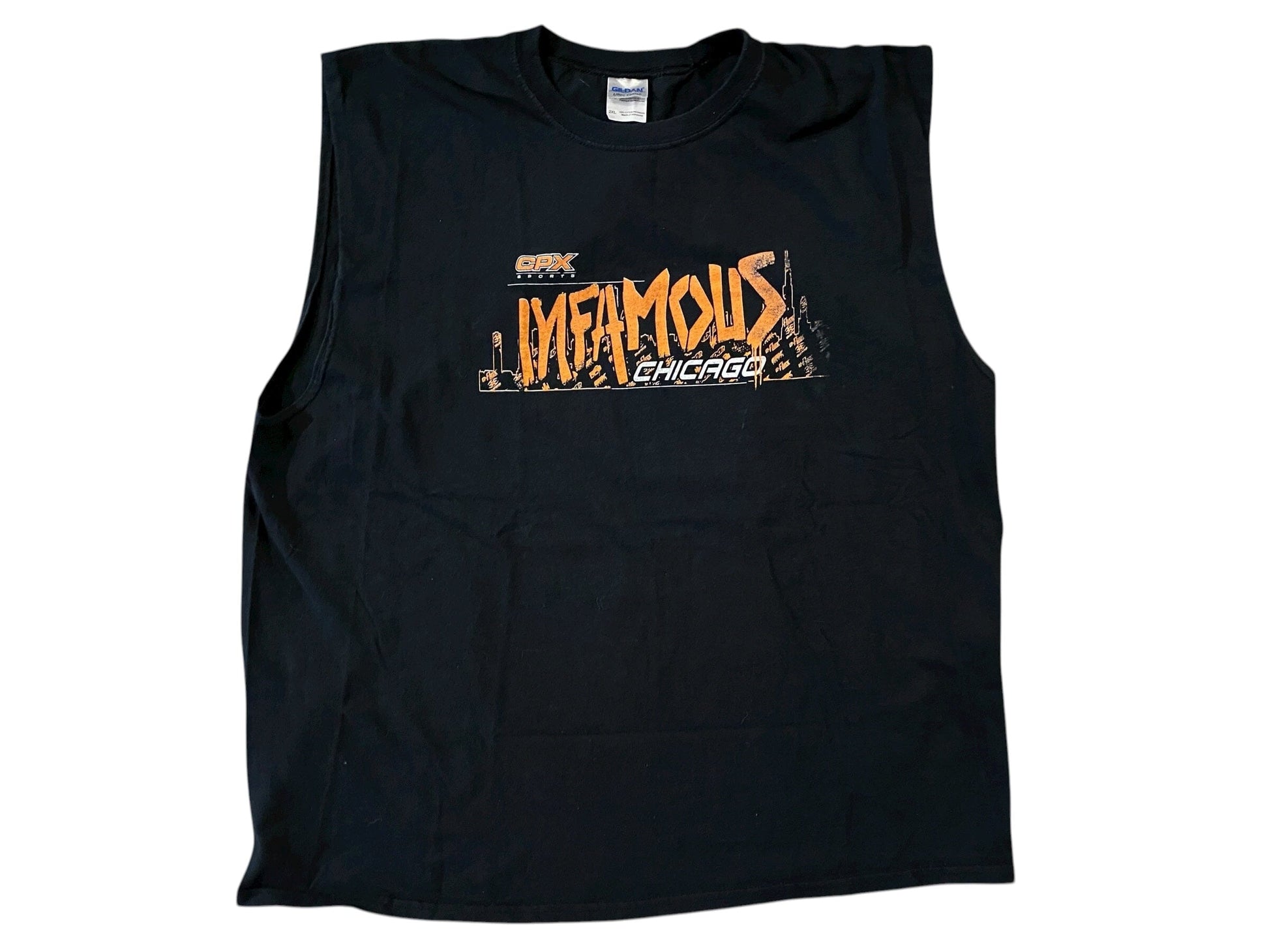 Used INFAMOUS CPX Sleeveless Paintball Shirt - Size 2XL Paintball Gun from CPXBrosPaintball Buy/Sell/Trade Paintball Markers, New Paintball Guns, Paintball Hoppers, Paintball Masks, and Hormesis Headbands