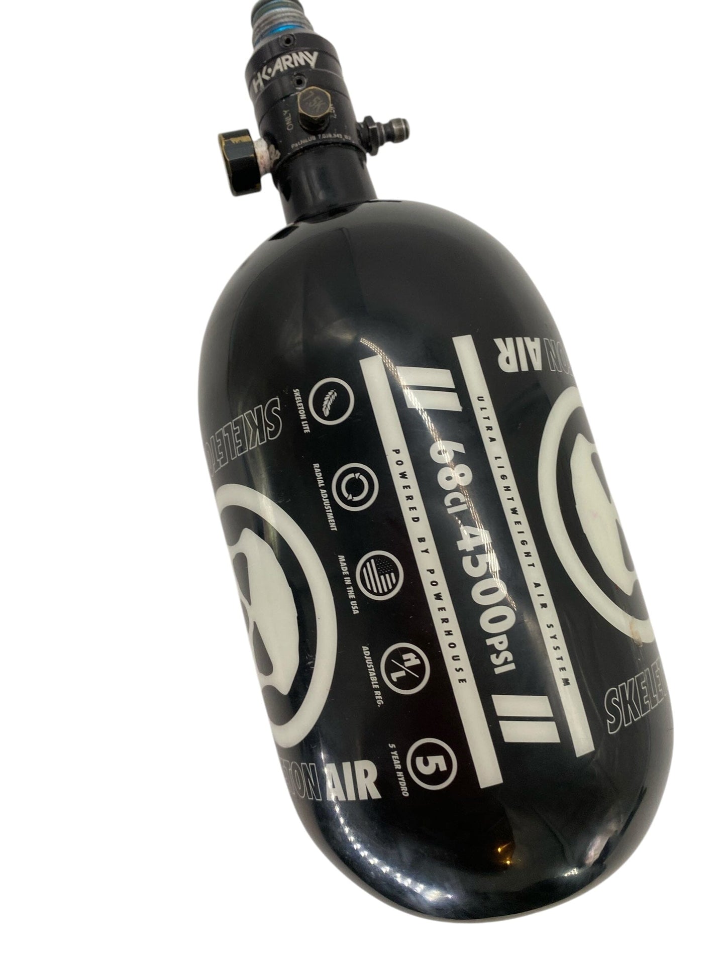 Used Infamous Skeleton Air 68/4500 Paintball Tank Paintball Gun from CPXBrosPaintball Buy/Sell/Trade Paintball Markers, New Paintball Guns, Paintball Hoppers, Paintball Masks, and Hormesis Headbands