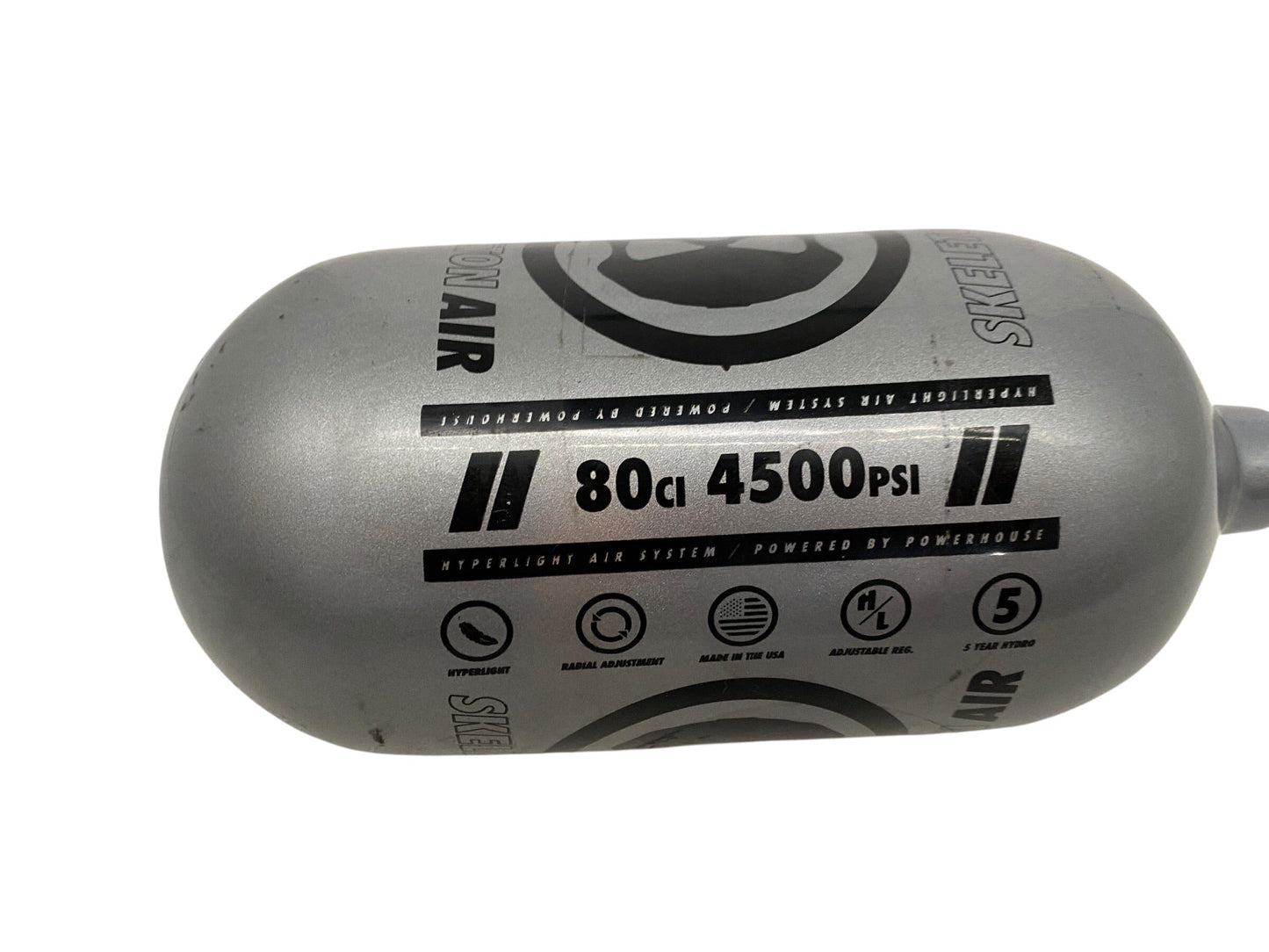 Used Infamous Skeleton Air 80/4500 Paintball Tank (TANK ONLY) Paintball Gun from CPXBrosPaintball Buy/Sell/Trade Paintball Markers, New Paintball Guns, Paintball Hoppers, Paintball Masks, and Hormesis Headbands