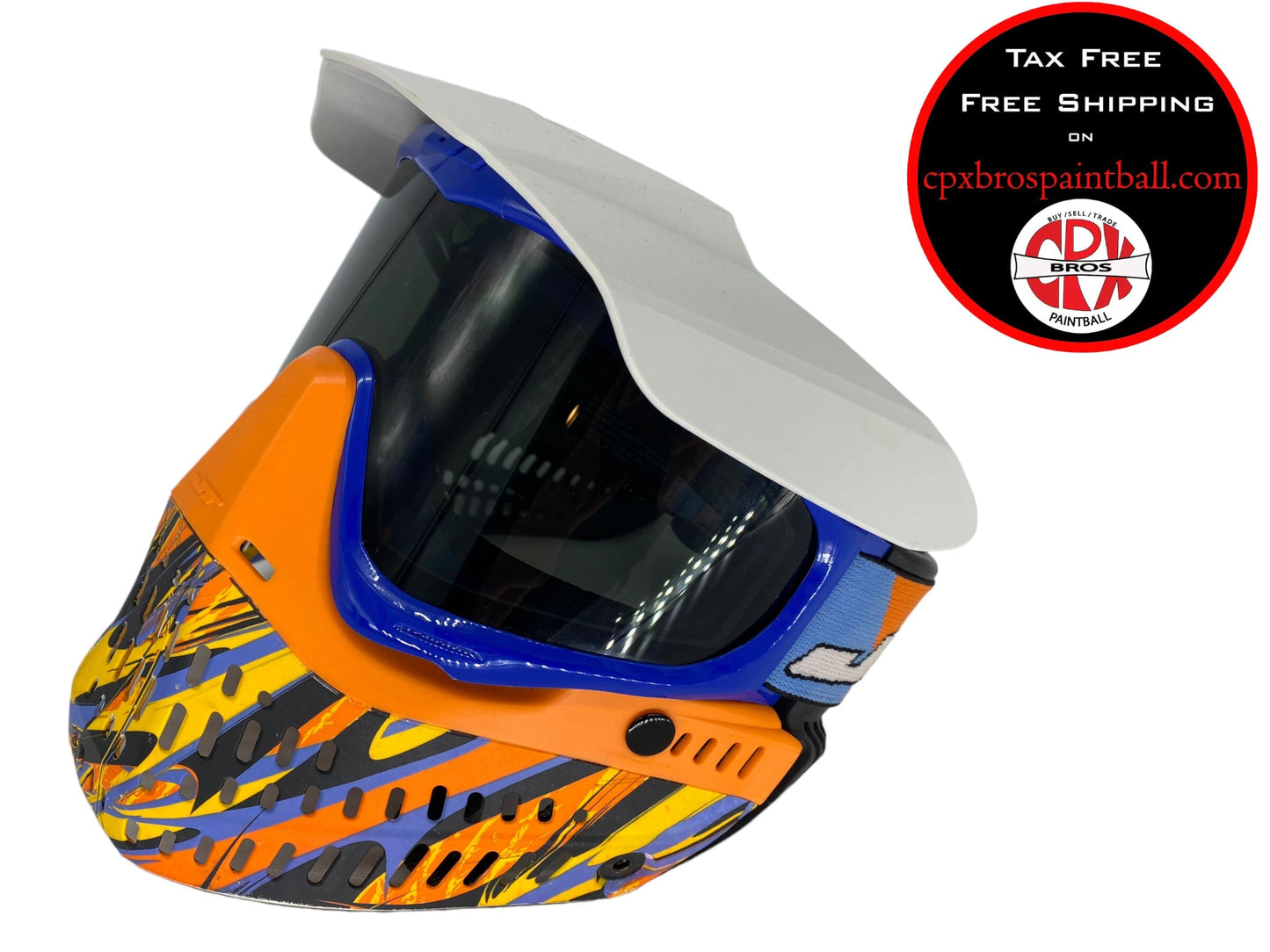 Used JT ProFlex Paintball Mask - Blaster Orange w/ Mask Case Paintball Gun from CPXBrosPaintball Buy/Sell/Trade Paintball Markers, Paintball Hoppers, Paintball Masks, and Hormesis Headbands