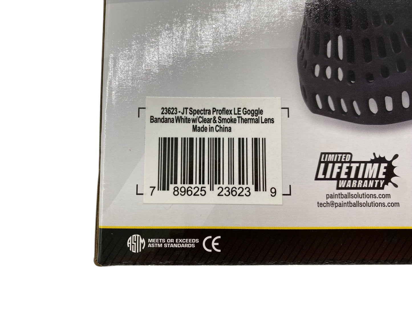 Used JT Spectra Proflex LE Goggle Bandana White w/Clear & Smoke Thermal Lens Paintball Gun from CPXBrosPaintball Buy/Sell/Trade Paintball Markers, New Paintball Guns, Paintball Hoppers, Paintball Masks, and Hormesis Headbands