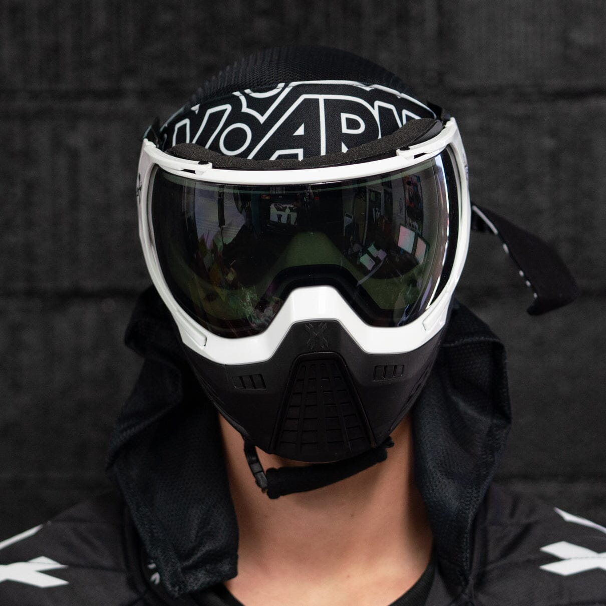 Used KLR Goggle Blackout White (White/Black) Paintball Gun from HK Army Clothing Buy/Sell/Trade Paintball Markers, New Paintball Guns, Paintball Hoppers, Paintball Masks, and Hormesis Headbands