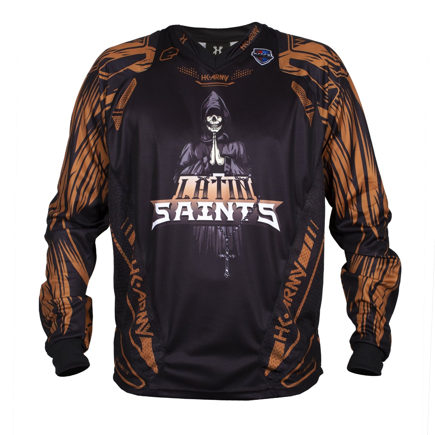 Used Latin Saints 2022 Freeline Jersey - Home Paintball Gun from HK Army Clothing Buy/Sell/Trade Paintball Markers, New Paintball Guns, Paintball Hoppers, Paintball Masks, and Hormesis Headbands