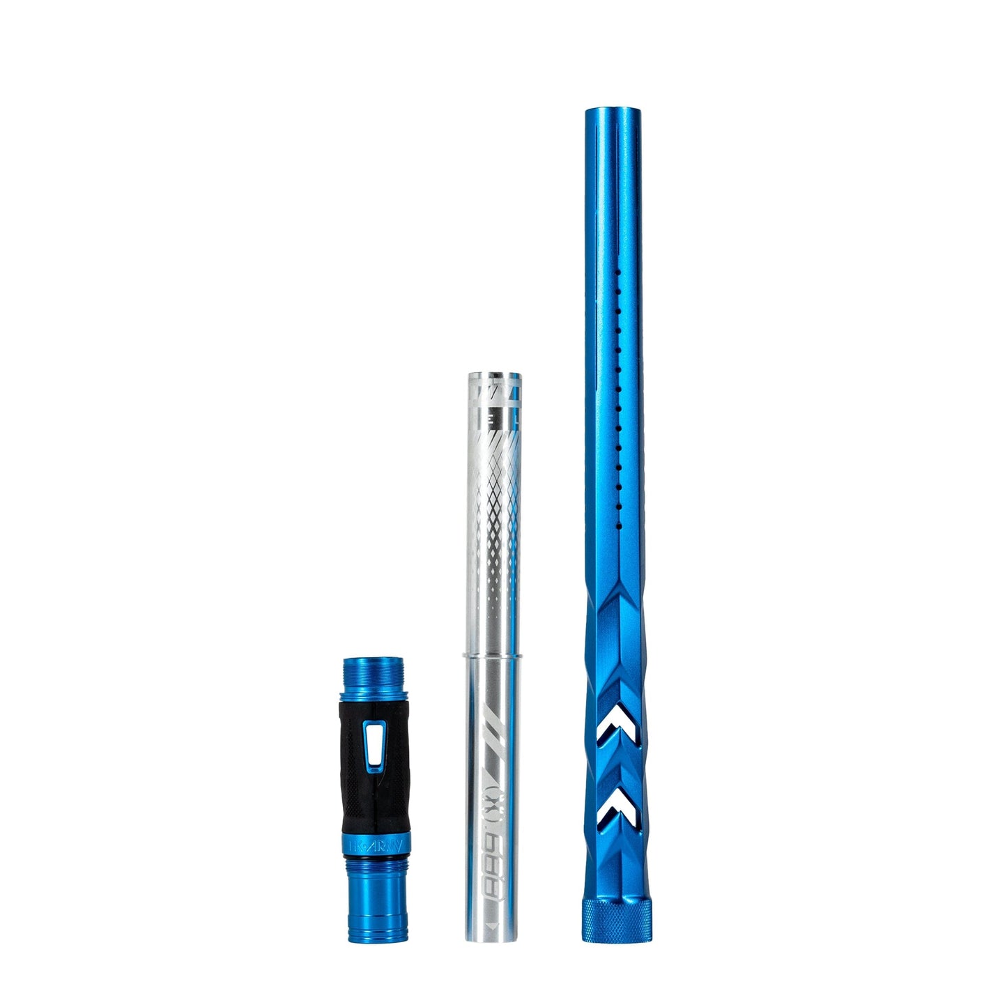 Used LAZR Elite Fossil Barrel Kit - 15" Dust Blue - Colored Inserts- Cocker Threads Paintball Gun from HK Army Clothing Buy/Sell/Trade Paintball Markers, New Paintball Guns, Paintball Hoppers, Paintball Masks, and Hormesis Headbands