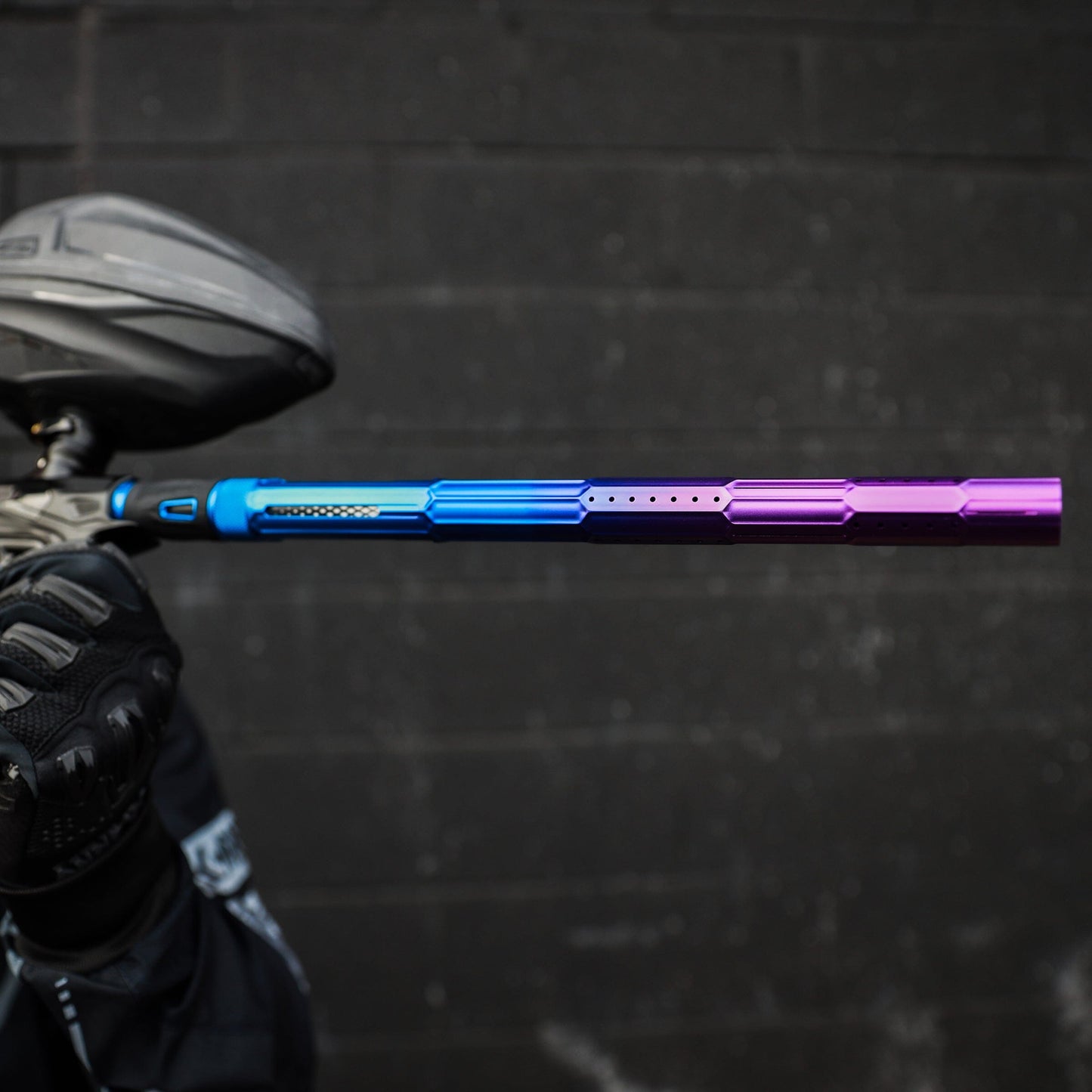 Used LAZR Elite Fractal Barrel Kit - 15" Blue/Purple Black Inserts - Cocker Threads Paintball Gun from HK Army Clothing Buy/Sell/Trade Paintball Markers, New Paintball Guns, Paintball Hoppers, Paintball Masks, and Hormesis Headbands