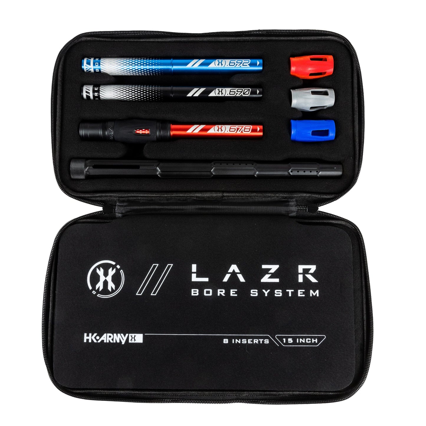 Used LAZR Elite Fractal Barrel Kit - 15" Dust Black/Colored Inserts - Cocker Threads Paintball Gun from HK Army Clothing Buy/Sell/Trade Paintball Markers, New Paintball Guns, Paintball Hoppers, Paintball Masks, and Hormesis Headbands
