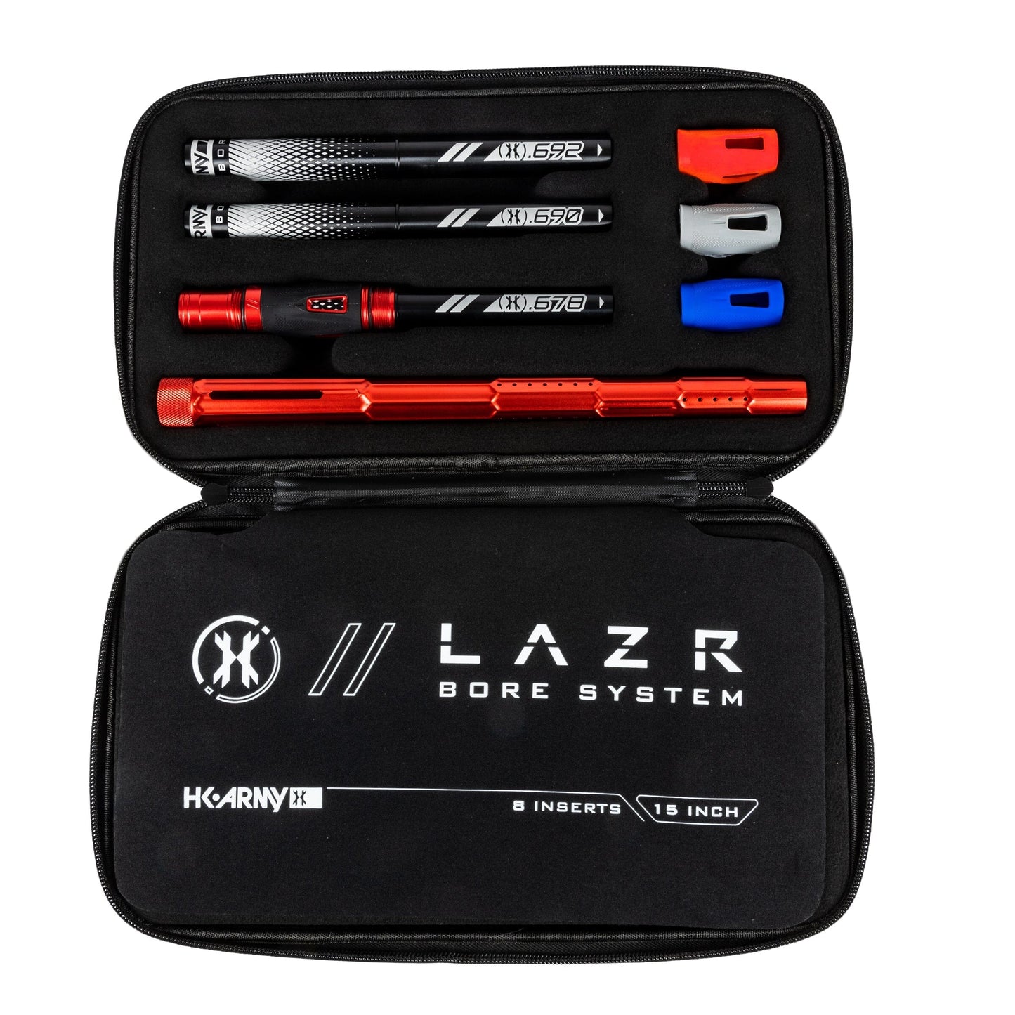 Used LAZR Elite Fractal Barrel Kit - 15" Dust Red/Black Inserts - Cocker Threads Paintball Gun from HK Army Clothing Buy/Sell/Trade Paintball Markers, New Paintball Guns, Paintball Hoppers, Paintball Masks, and Hormesis Headbands