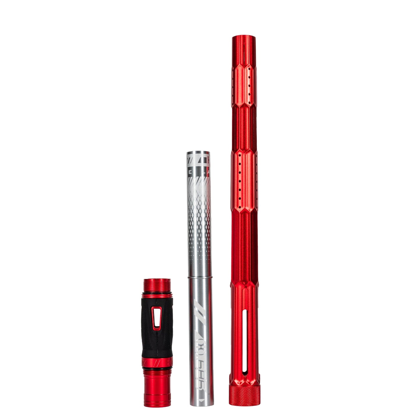 Used LAZR Elite Fractal Barrel Kit - 15" Dust Red/Colored Inserts - Cocker Threads Paintball Gun from HK Army Clothing Buy/Sell/Trade Paintball Markers, New Paintball Guns, Paintball Hoppers, Paintball Masks, and Hormesis Headbands