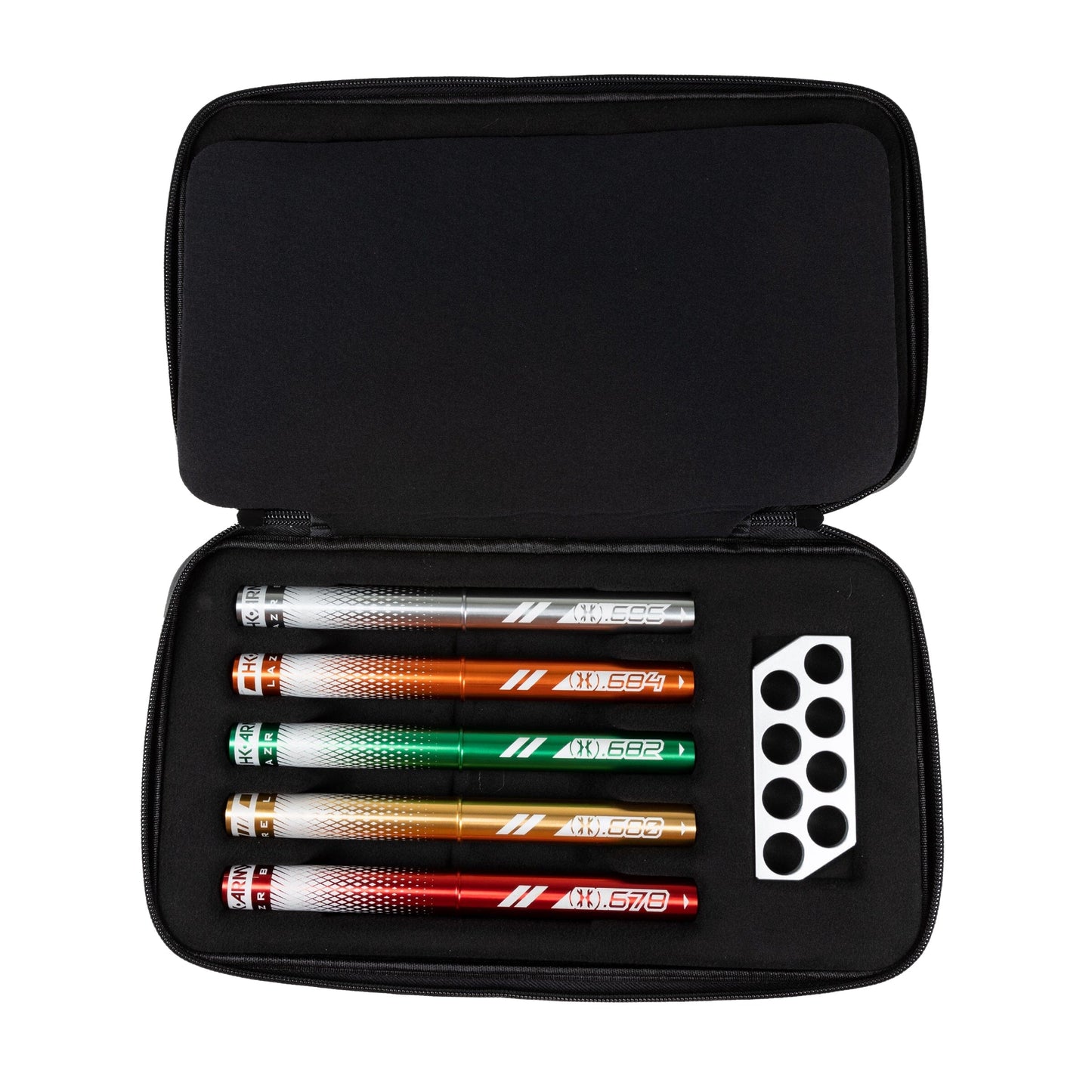 Used LAZR Elite Fractal Barrel Kit - 15" Dust Silver/Colored Inserts - Cocker Threads Paintball Gun from HK Army Clothing Buy/Sell/Trade Paintball Markers, New Paintball Guns, Paintball Hoppers, Paintball Masks, and Hormesis Headbands