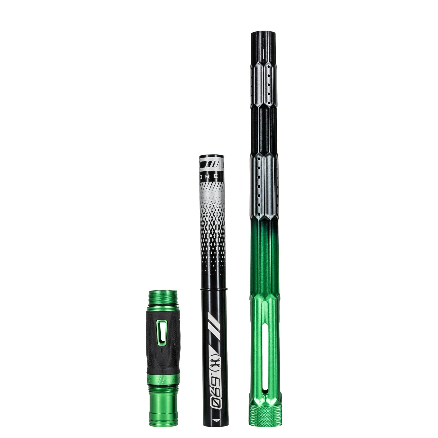 Used LAZR Elite Fractal Barrel Kit - 15" Green/Black Black Inserts - Cocker Threads Paintball Gun from HK Army Clothing Buy/Sell/Trade Paintball Markers, New Paintball Guns, Paintball Hoppers, Paintball Masks, and Hormesis Headbands