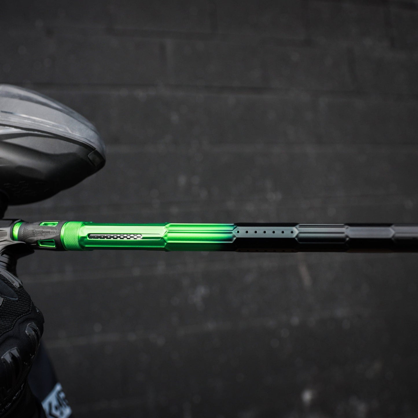 Used LAZR Elite Fractal Barrel Kit - 15" Green/Black Colored Inserts - Cocker Threads Paintball Gun from HK Army Clothing Buy/Sell/Trade Paintball Markers, New Paintball Guns, Paintball Hoppers, Paintball Masks, and Hormesis Headbands