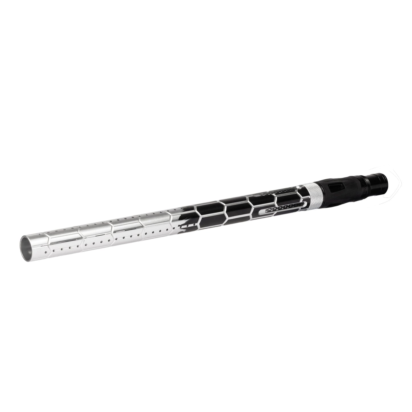 Used LAZR Elite Nexus Barrel Kit - 15" Black/Silver Fade - Colored Inserts - Cocker Threads Paintball Gun from HK Army Clothing Buy/Sell/Trade Paintball Markers, New Paintball Guns, Paintball Hoppers, Paintball Masks, and Hormesis Headbands