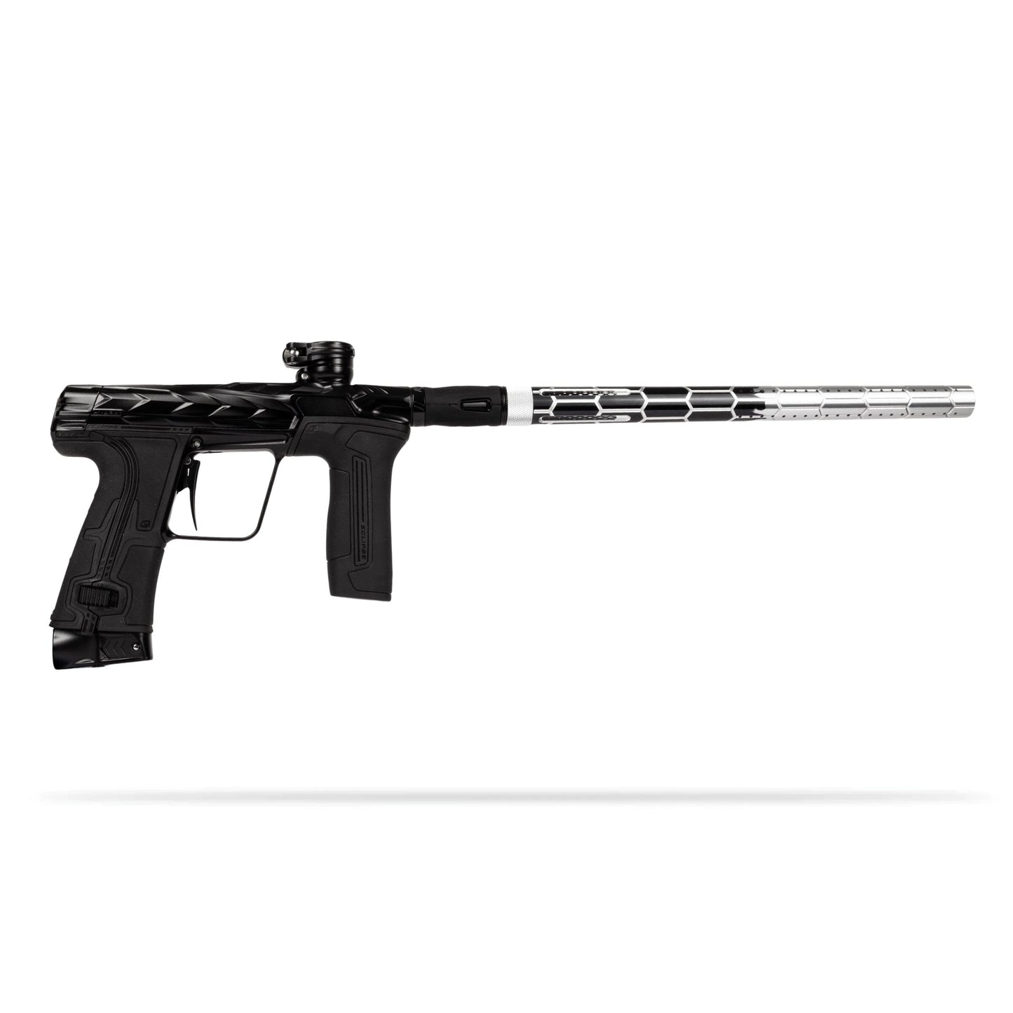 Used LAZR Elite Nexus Barrel Kit - 15" Black/Silver Fade - Colored Inserts - Cocker Threads Paintball Gun from HK Army Clothing Buy/Sell/Trade Paintball Markers, New Paintball Guns, Paintball Hoppers, Paintball Masks, and Hormesis Headbands