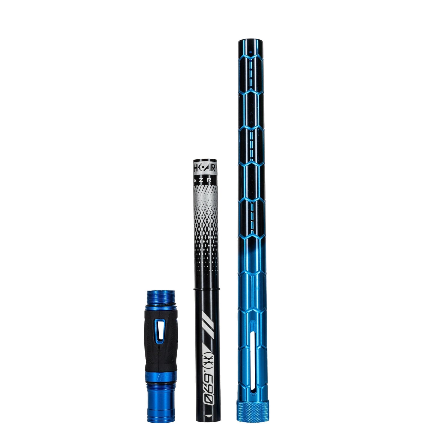 Used LAZR Elite Nexus Barrel Kit - 15" Blue/Black Black Inserts - Cocker Threads Paintball Gun from HK Army Clothing Buy/Sell/Trade Paintball Markers, New Paintball Guns, Paintball Hoppers, Paintball Masks, and Hormesis Headbands
