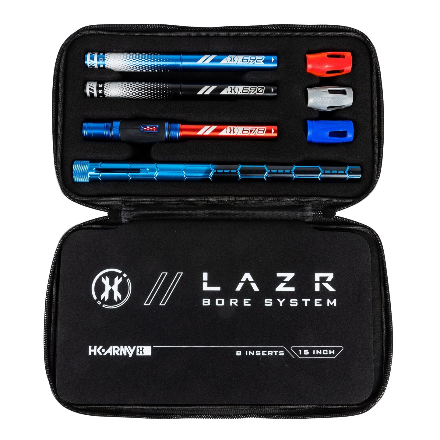 Used LAZR Elite Nexus Barrel Kit - 15" Blue/Black Colored Inserts - Cocker Threads Paintball Gun from HK Army Clothing Buy/Sell/Trade Paintball Markers, New Paintball Guns, Paintball Hoppers, Paintball Masks, and Hormesis Headbands