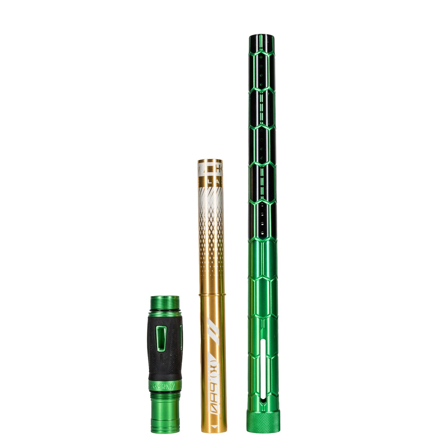 Used LAZR Elite Nexus Barrel Kit - 15" Green/Black Colored Inserts - Cocker Threads Paintball Gun from HK Army Clothing Buy/Sell/Trade Paintball Markers, New Paintball Guns, Paintball Hoppers, Paintball Masks, and Hormesis Headbands