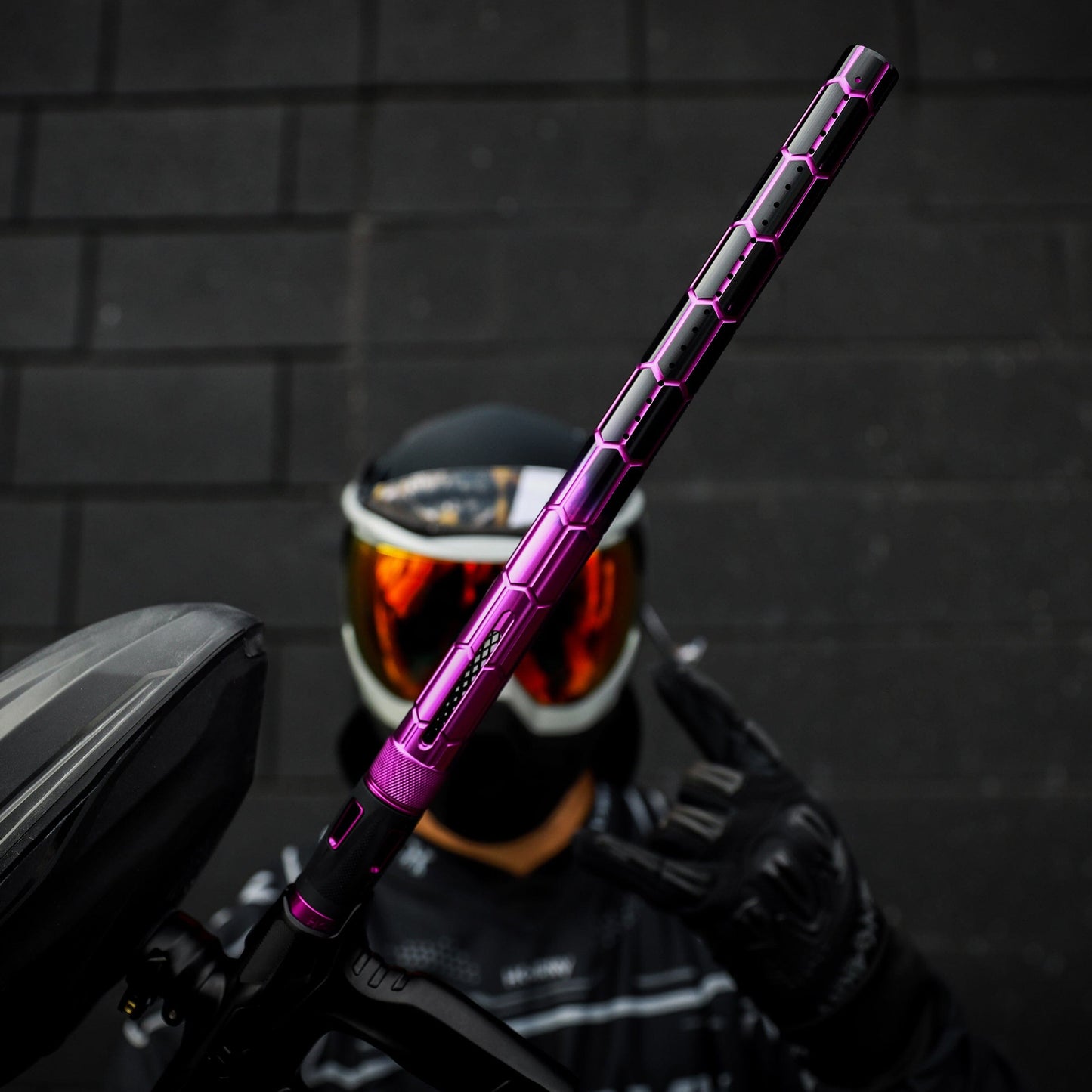 Used LAZR Elite Nexus Barrel Kit - 15" Purple/Black Colored Inserts - Cocker Threads Paintball Gun from HK Army Clothing Buy/Sell/Trade Paintball Markers, New Paintball Guns, Paintball Hoppers, Paintball Masks, and Hormesis Headbands