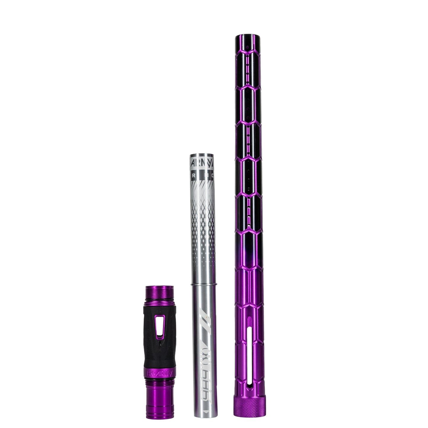 Used LAZR Elite Nexus Barrel Kit - 15" Purple/Black Colored Inserts - Cocker Threads Paintball Gun from HK Army Clothing Buy/Sell/Trade Paintball Markers, New Paintball Guns, Paintball Hoppers, Paintball Masks, and Hormesis Headbands