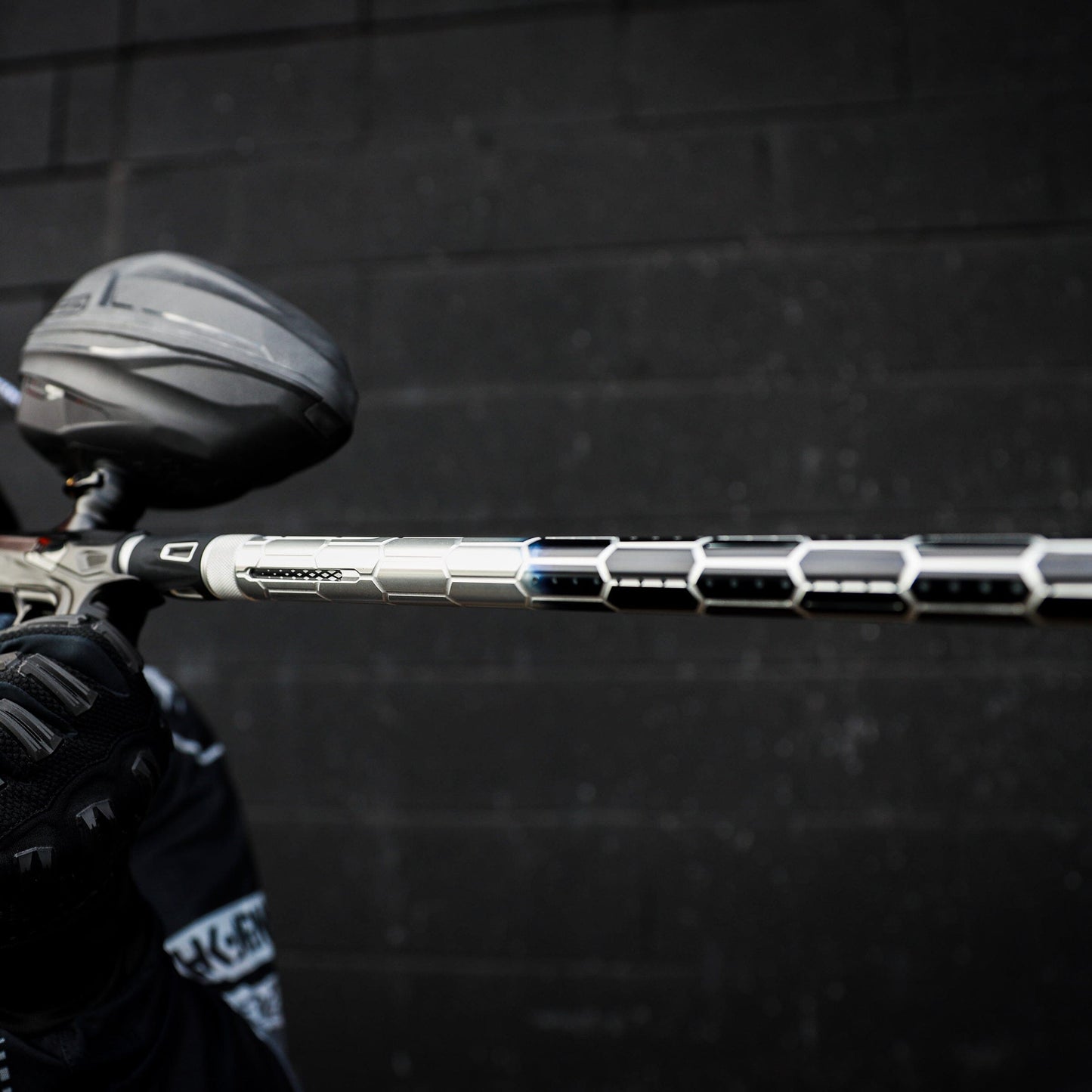 Used LAZR Elite Nexus Barrel Kit - 15" Silver/Black Colored Inserts - Cocker Threads Paintball Gun from HK Army Clothing Buy/Sell/Trade Paintball Markers, New Paintball Guns, Paintball Hoppers, Paintball Masks, and Hormesis Headbands