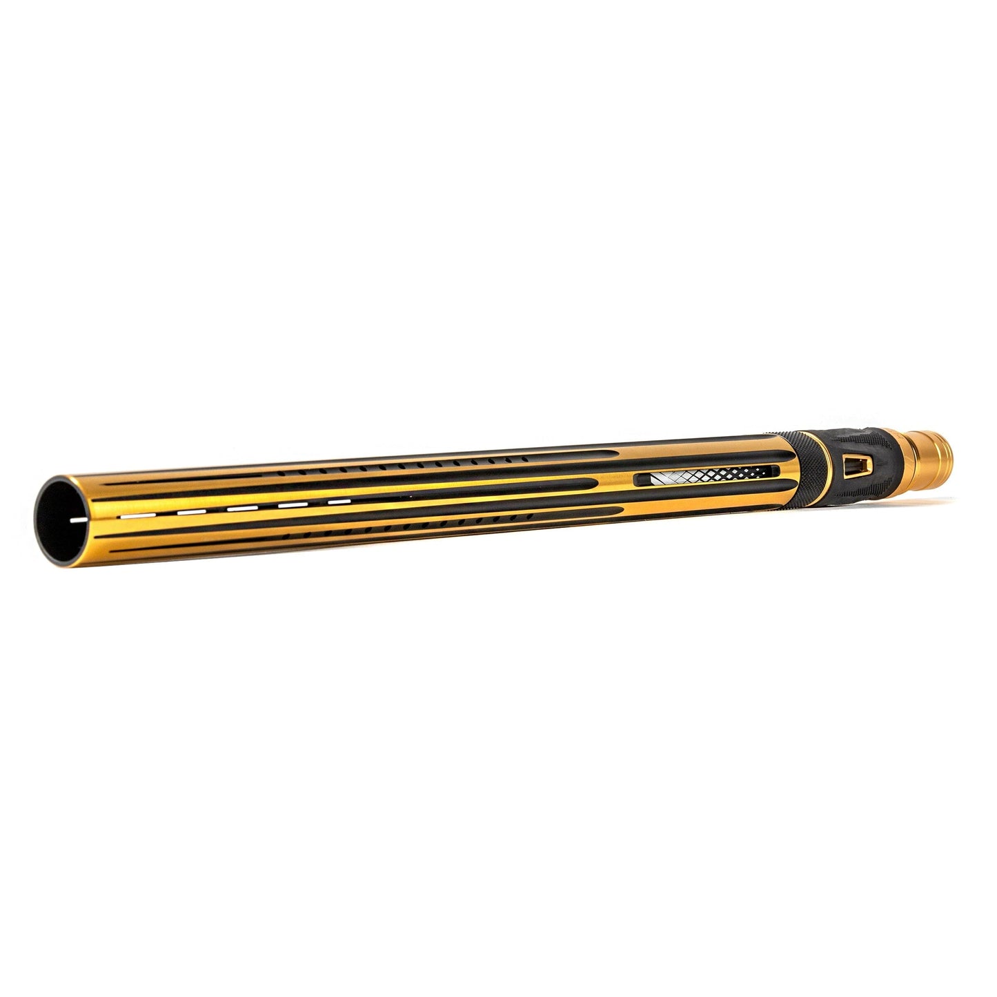Used LAZR Elite Nova Barrel Kit - 15" Gold/Black - Black Inserts - Cocker Threads Paintball Gun from HK Army Clothing Buy/Sell/Trade Paintball Markers, New Paintball Guns, Paintball Hoppers, Paintball Masks, and Hormesis Headbands