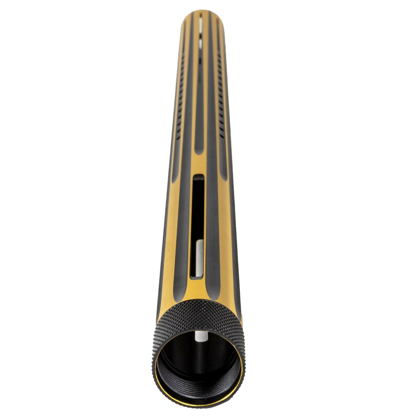 Used LAZR Elite Nova Barrel Kit - 15" Gold/Black - Black Inserts - Cocker Threads Paintball Gun from HK Army Clothing Buy/Sell/Trade Paintball Markers, New Paintball Guns, Paintball Hoppers, Paintball Masks, and Hormesis Headbands