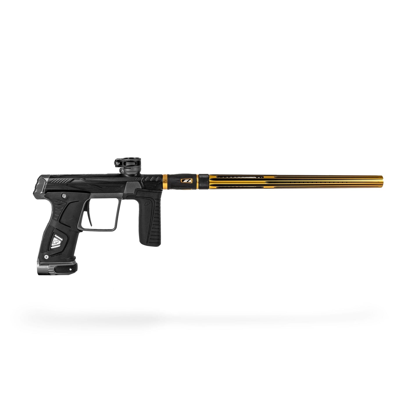 Used LAZR Elite Nova Barrel Kit - 15" Gold/Black - Black Inserts - Cocker Threads Paintball Gun from HK Army Clothing Buy/Sell/Trade Paintball Markers, New Paintball Guns, Paintball Hoppers, Paintball Masks, and Hormesis Headbands