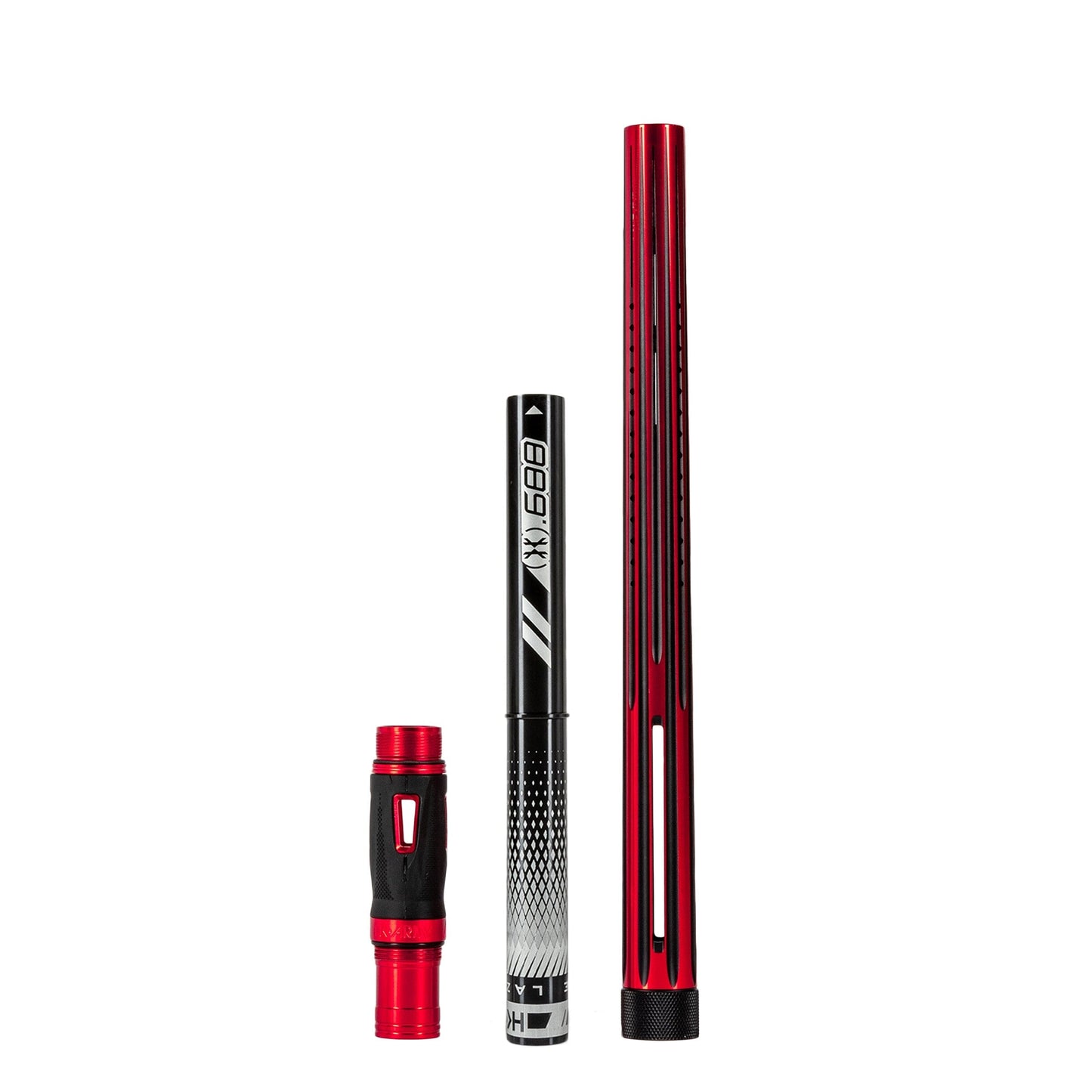 Used LAZR Elite Nova Barrel Kit - 15" Red/Black - Black Inserts - Cocker Threads Paintball Gun from HK Army Clothing Buy/Sell/Trade Paintball Markers, New Paintball Guns, Paintball Hoppers, Paintball Masks, and Hormesis Headbands